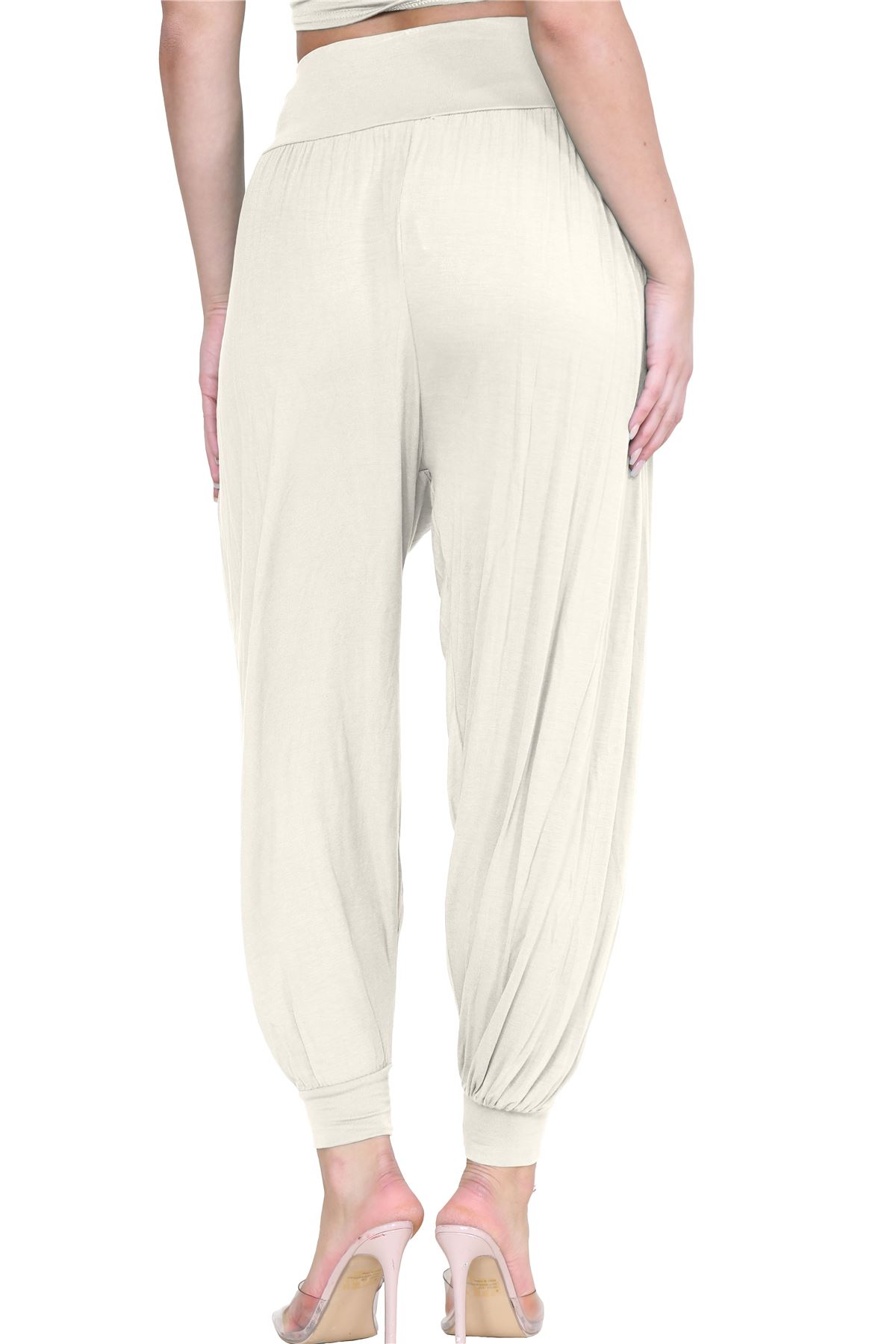 Womens Alibaba Harem Leggings Cuffed Bottoms Plain Hareem Trousers Baggy Pants - Picture 42 of 130
