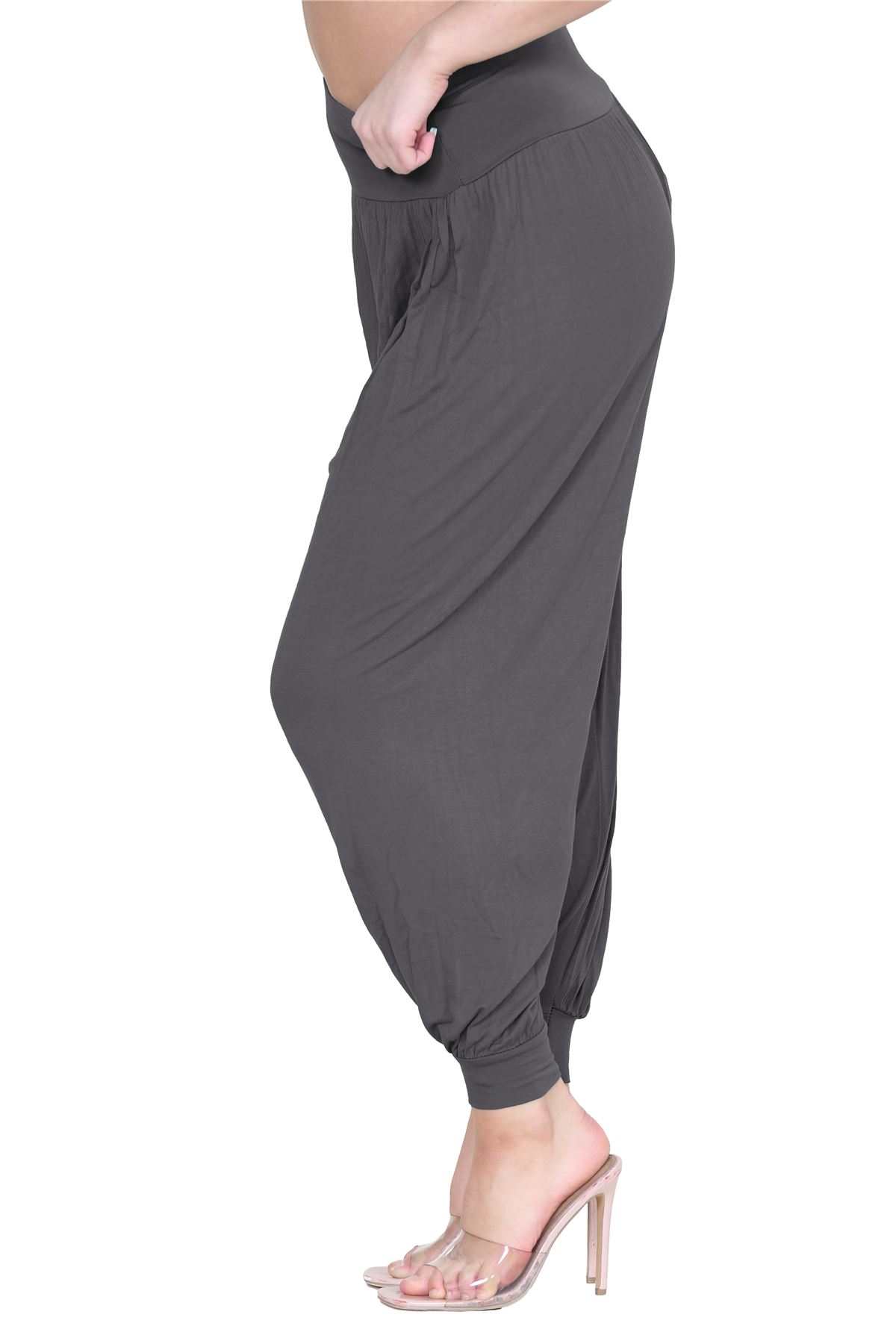 Womens Alibaba Harem Leggings Cuffed Bottoms Plain Hareem Trousers Baggy Pants - Picture 31 of 130