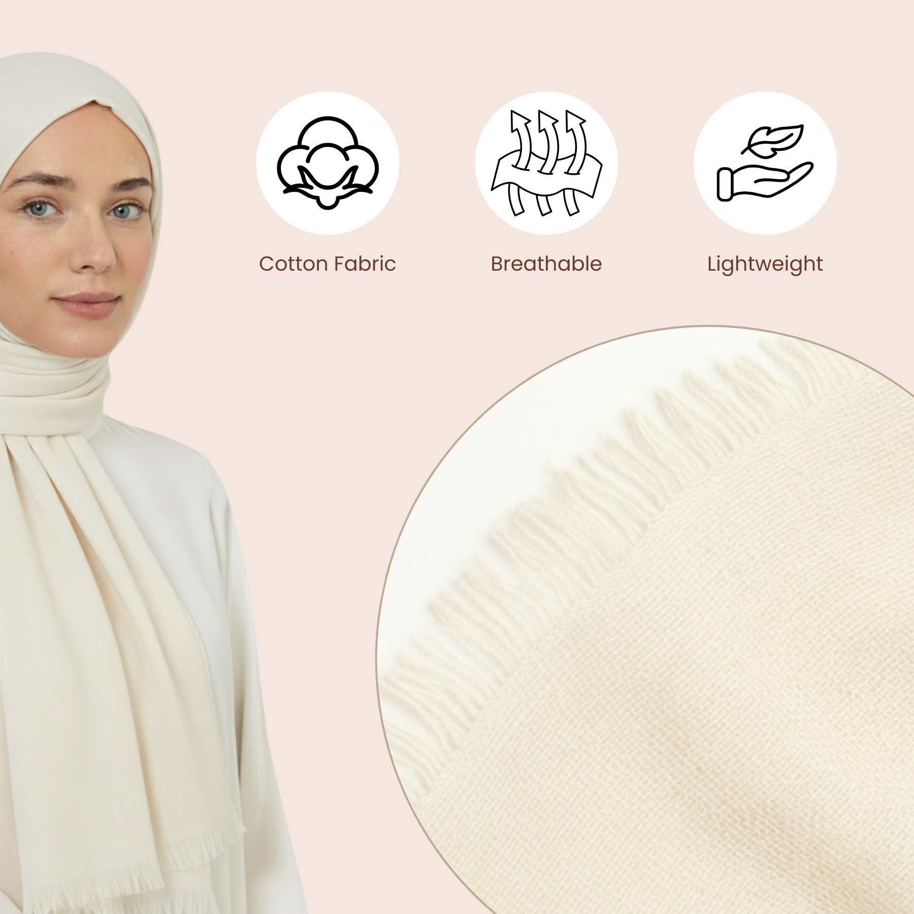 Baumwolle Modal Hijab Frauen Muslim Uni Schal Weich Halstuch Stola Islamisches Kopftuch - Bild 112 von 183