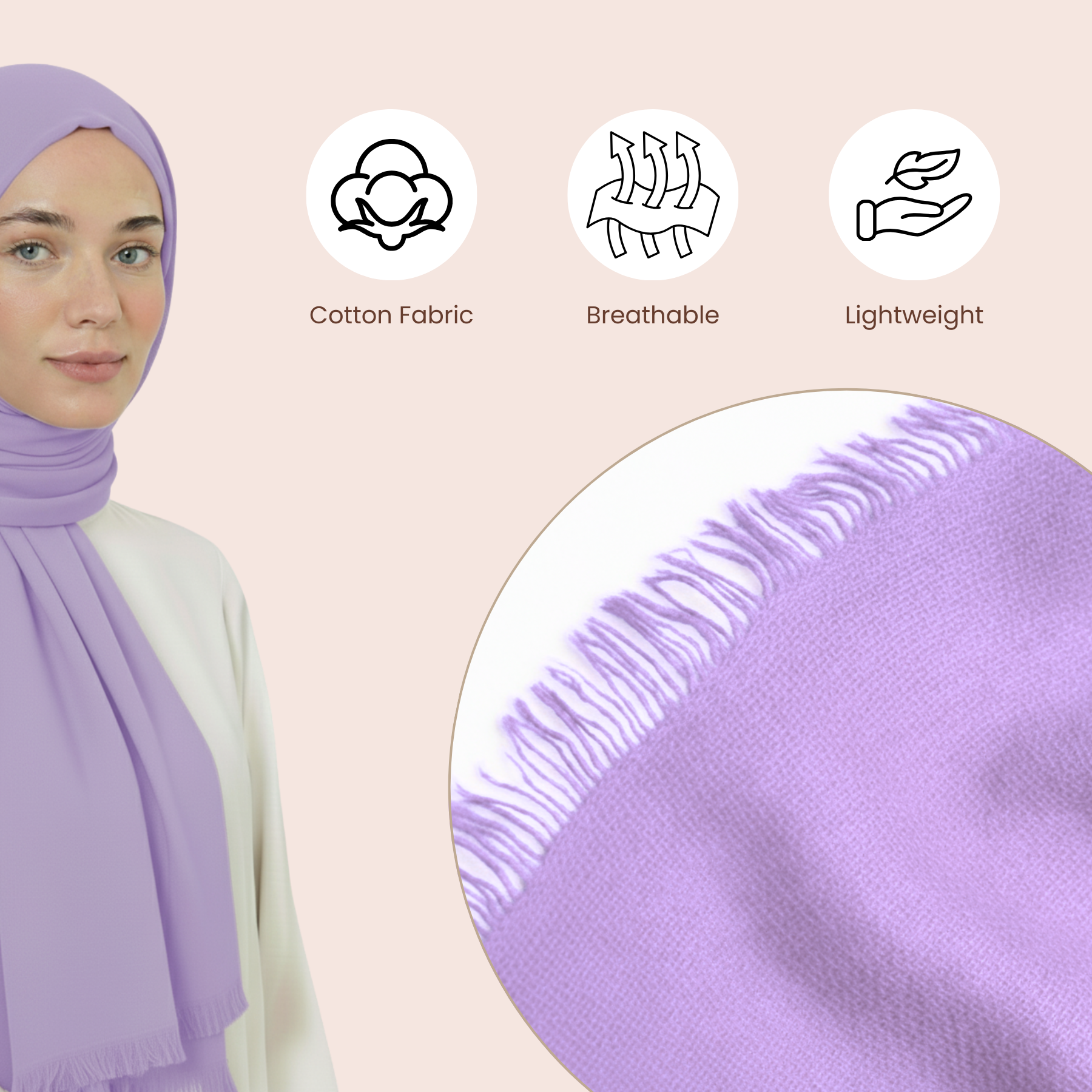 Baumwolle Modal Hijab Frauen Muslim Uni Schal Weich Halstuch Stola Islamisches Kopftuch - Bild 84 von 183