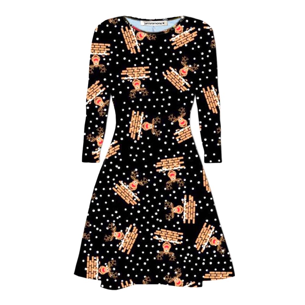 Nouveau Femme Noël Pain D'épice Noël Bow flocon de neige Noël D'épice Fête De Noël Mini Robe Swing b54740 Nouveau Femme Noël Pain D'épice Noël Bow flocon de neige Noël D'épice Fête De Noël Mini Robe Swing b54740