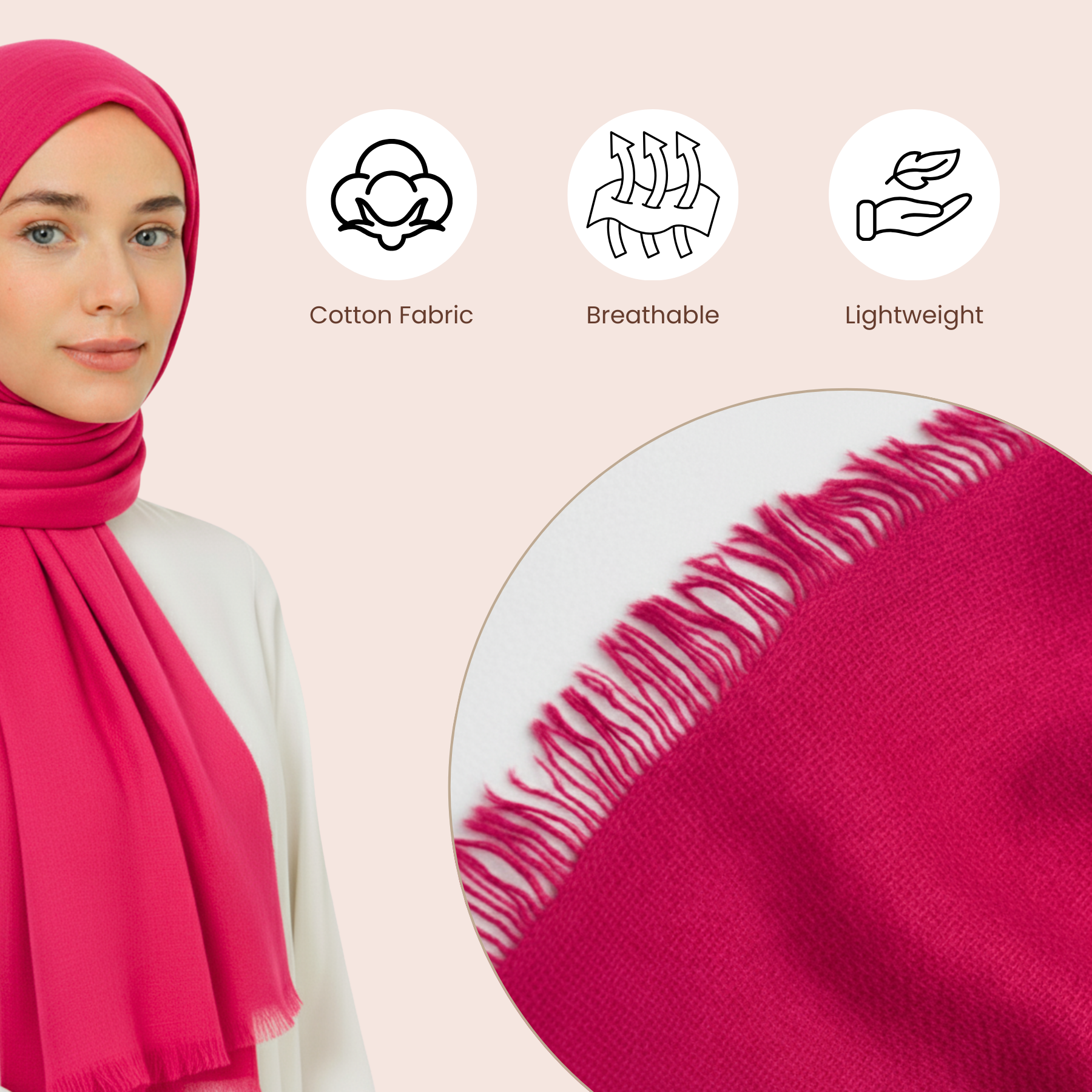 Baumwolle Modal Hijab Frauen Muslim Uni Schal Weich Halstuch Stola Islamisches Kopftuch - Bild 52 von 183