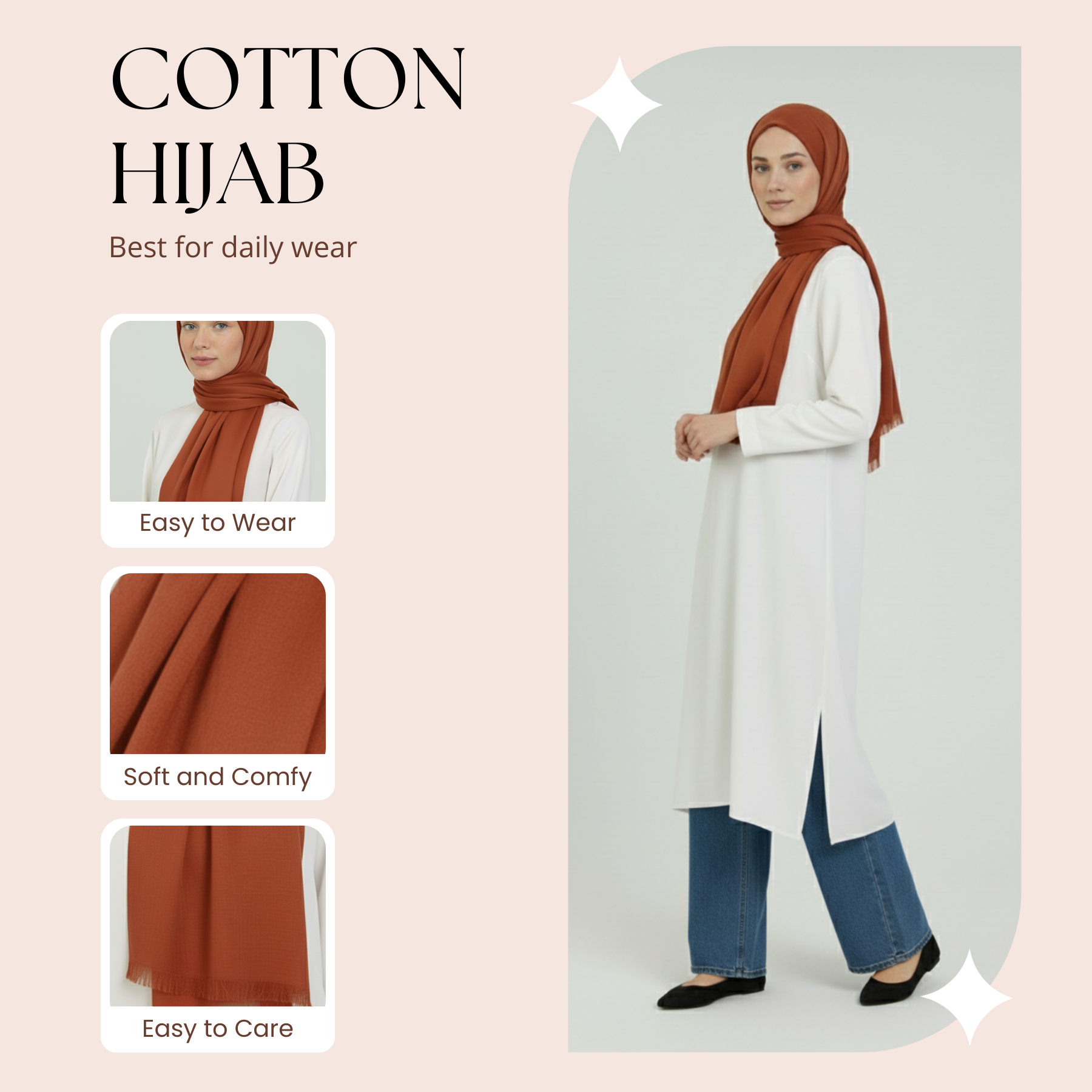 Baumwolle Modal Hijab Frauen Muslim Uni Schal Weich Halstuch Stola Islamisches Kopftuch - Bild 160 von 183