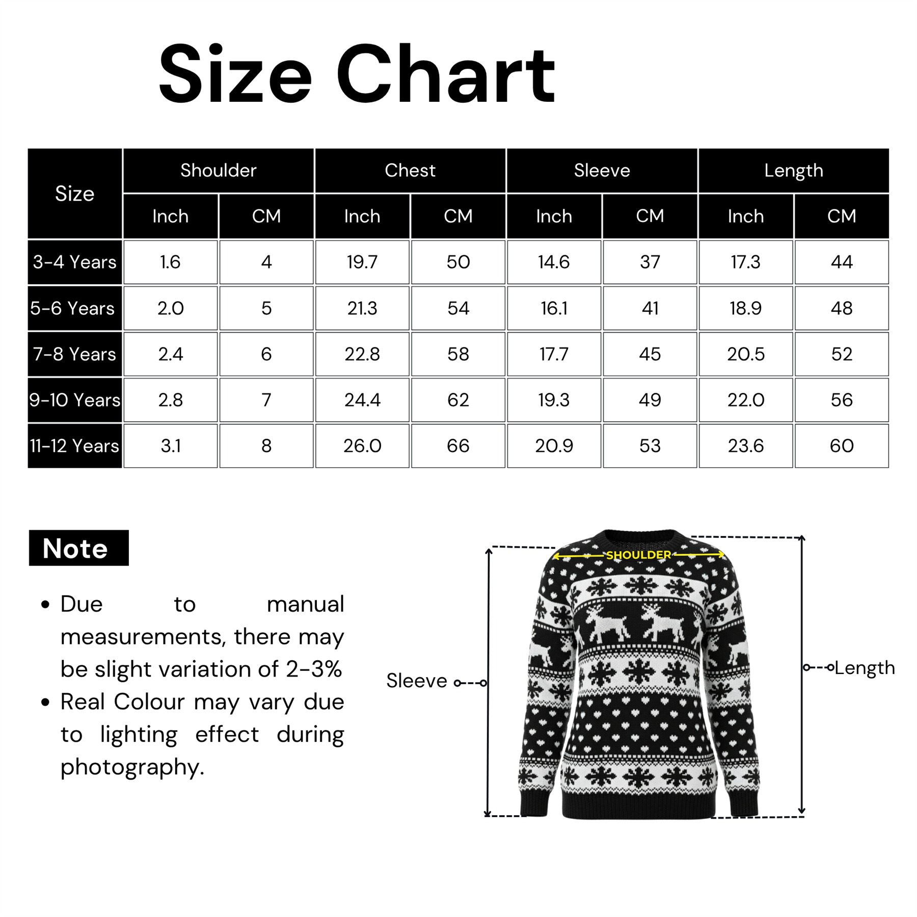 Kids Christmas Jumper Girls Boy Reindeer Sweater Children Novelty Xmas Sweater - Picture 49 of 97