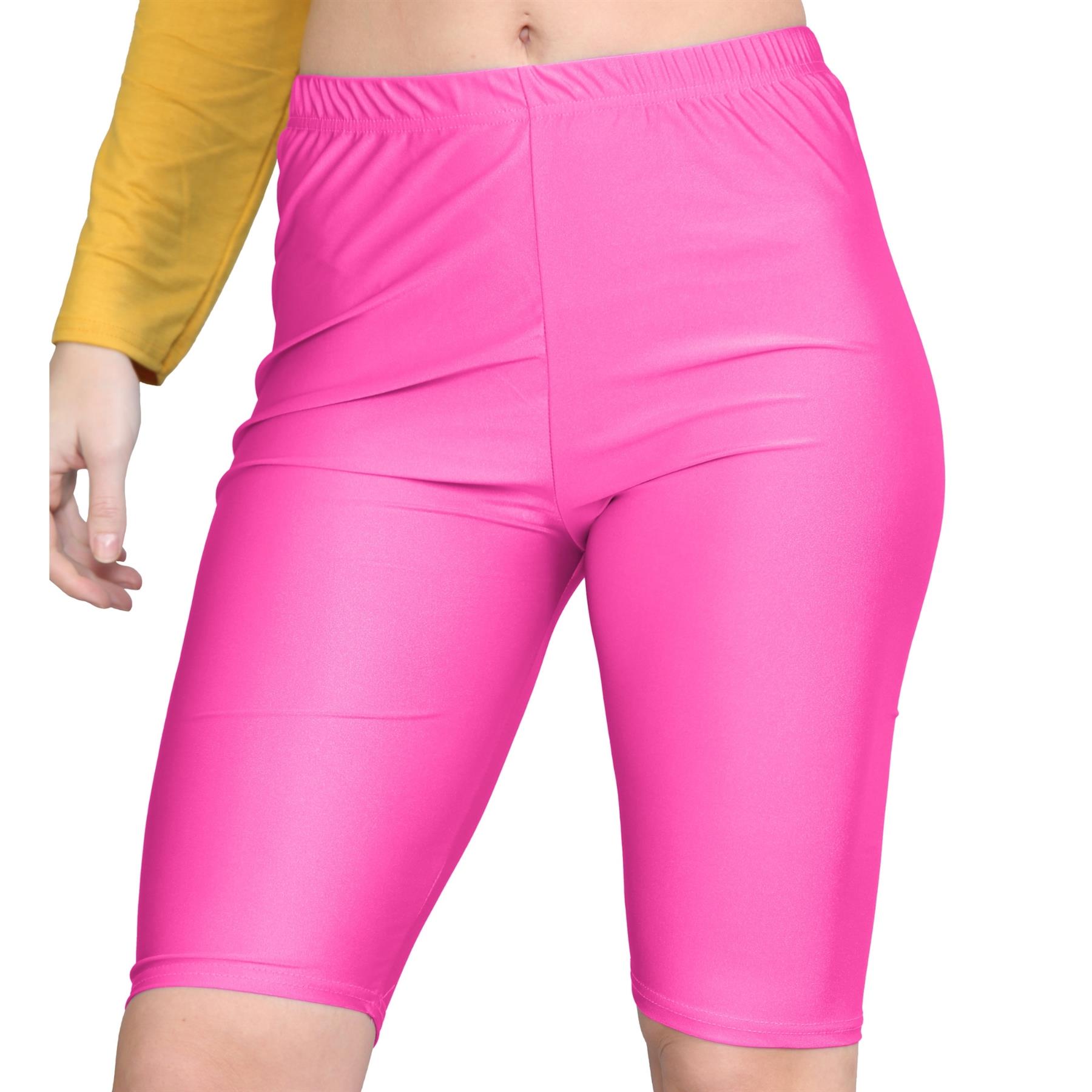 Damas Pantalones Cortos de Ciclismo Lisos Estirados Lycra Brillante Gimnasio Yoga Baile Pantalones Cortos - Imagen 38 de 100
