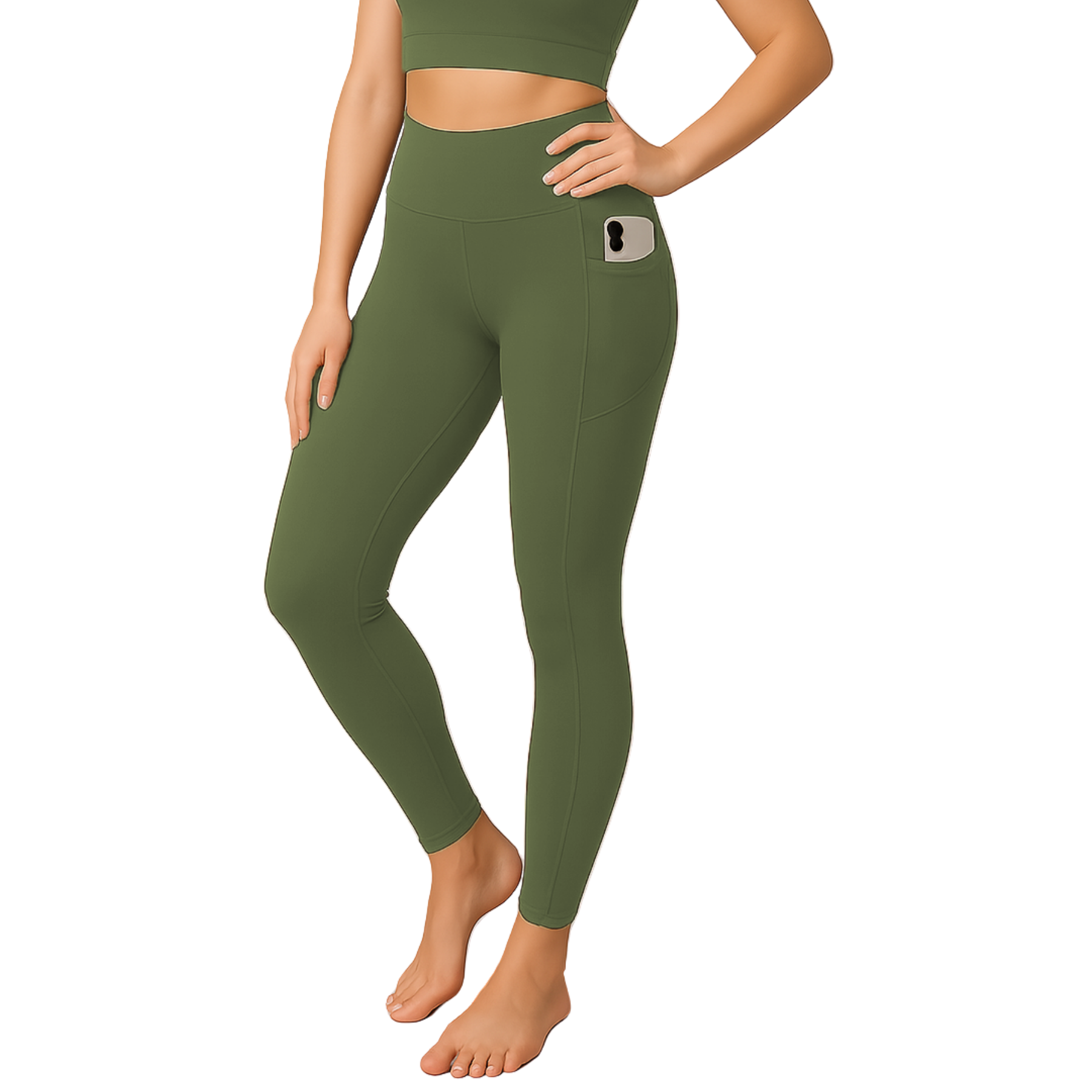 Womens Activewear Leggings High Waist Gym Yoga Workout Leggings With Pockets - Picture 23 of 50