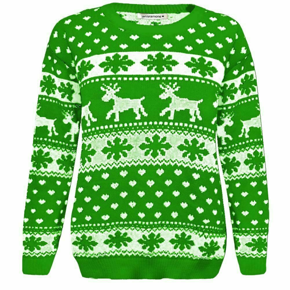 Kids Christmas Jumper Girls Boy Reindeer Sweater Children Novelty Xmas Sweater eBay