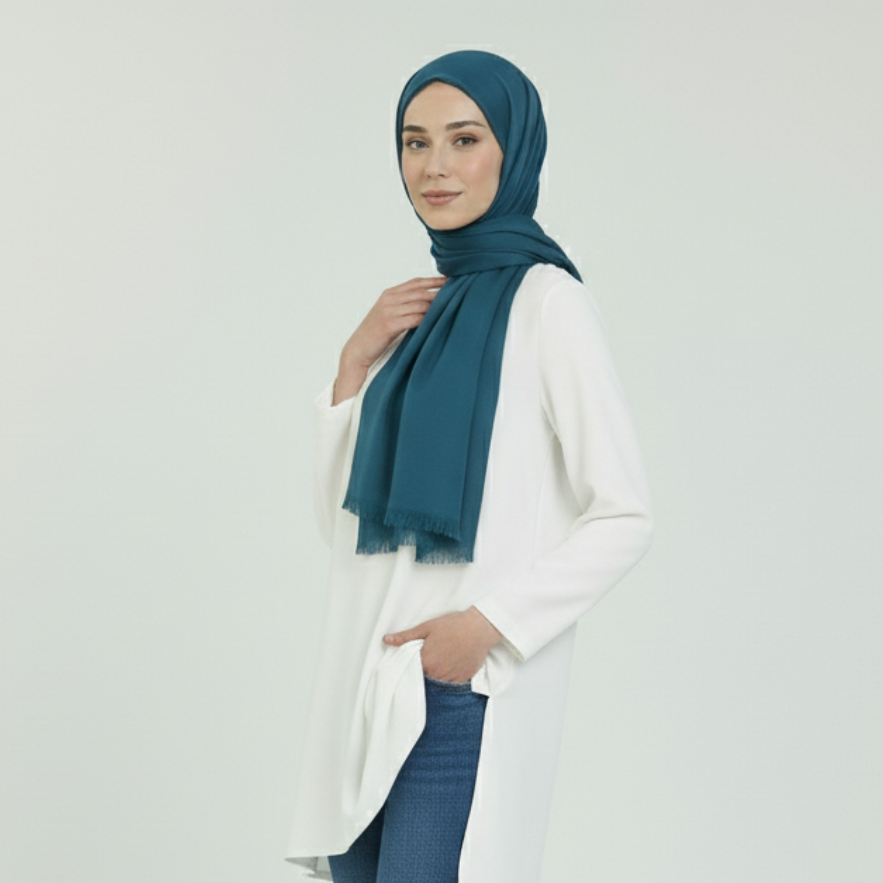 Baumwolle Modal Hijab Frauen Muslim Uni Schal Weich Halstuch Stola Islamisches Kopftuch - Bild 173 von 183