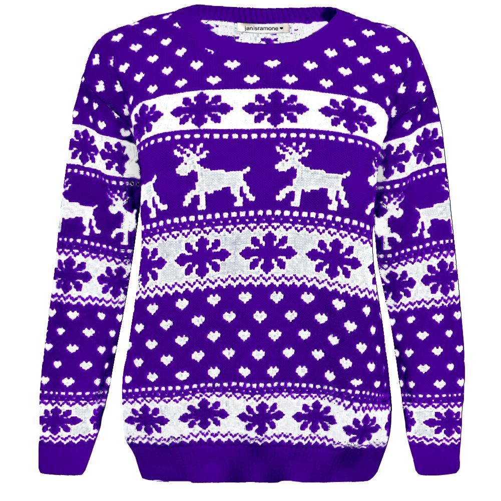 Kinder Weihnachten Pullover Rentier Schneeflocke gestrickt Mädchen Jungen Weihnachten Pullover Pullover - Bild 18 von 22