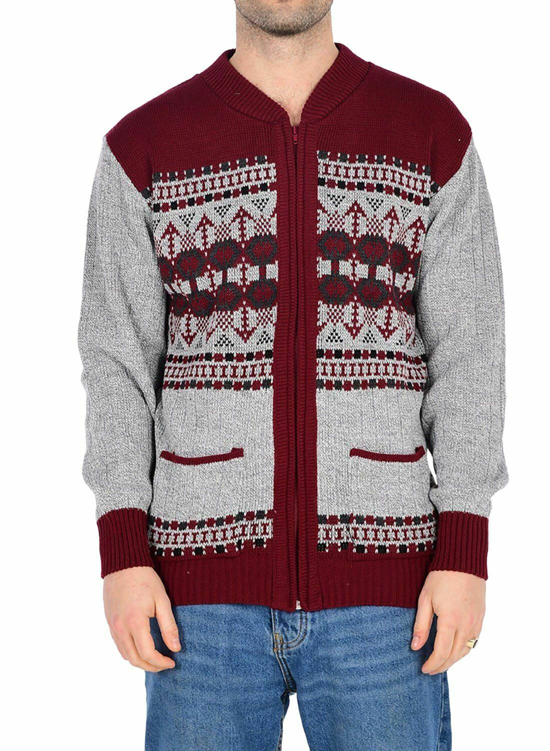 New Mens Argyle Diamond Print Gents 