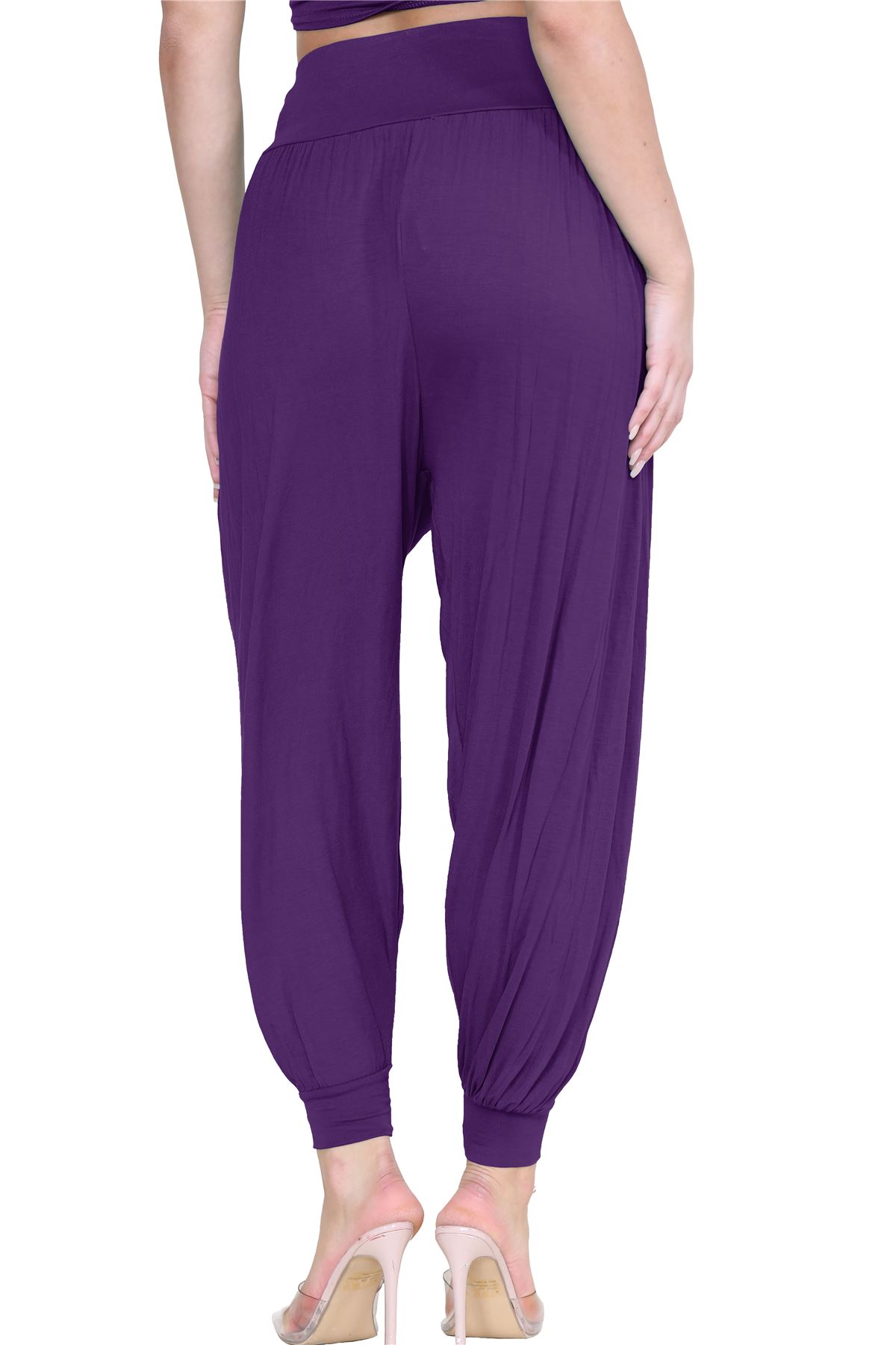 Womens Alibaba Harem Leggings Cuffed Bottoms Plain Hareem Trousers Baggy Pants - Picture 83 of 130