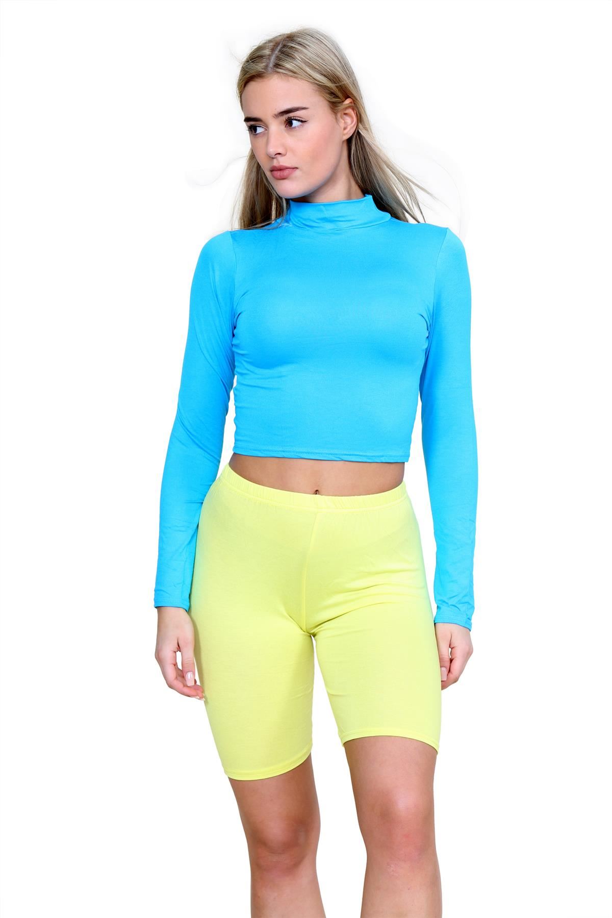 Pantalones Cortos de Ciclismo Lisos Para Mujer Baile Gimnasio Pantalones Cortos Elásticos Activos Paquete de 3 - Imagen 265 de 268