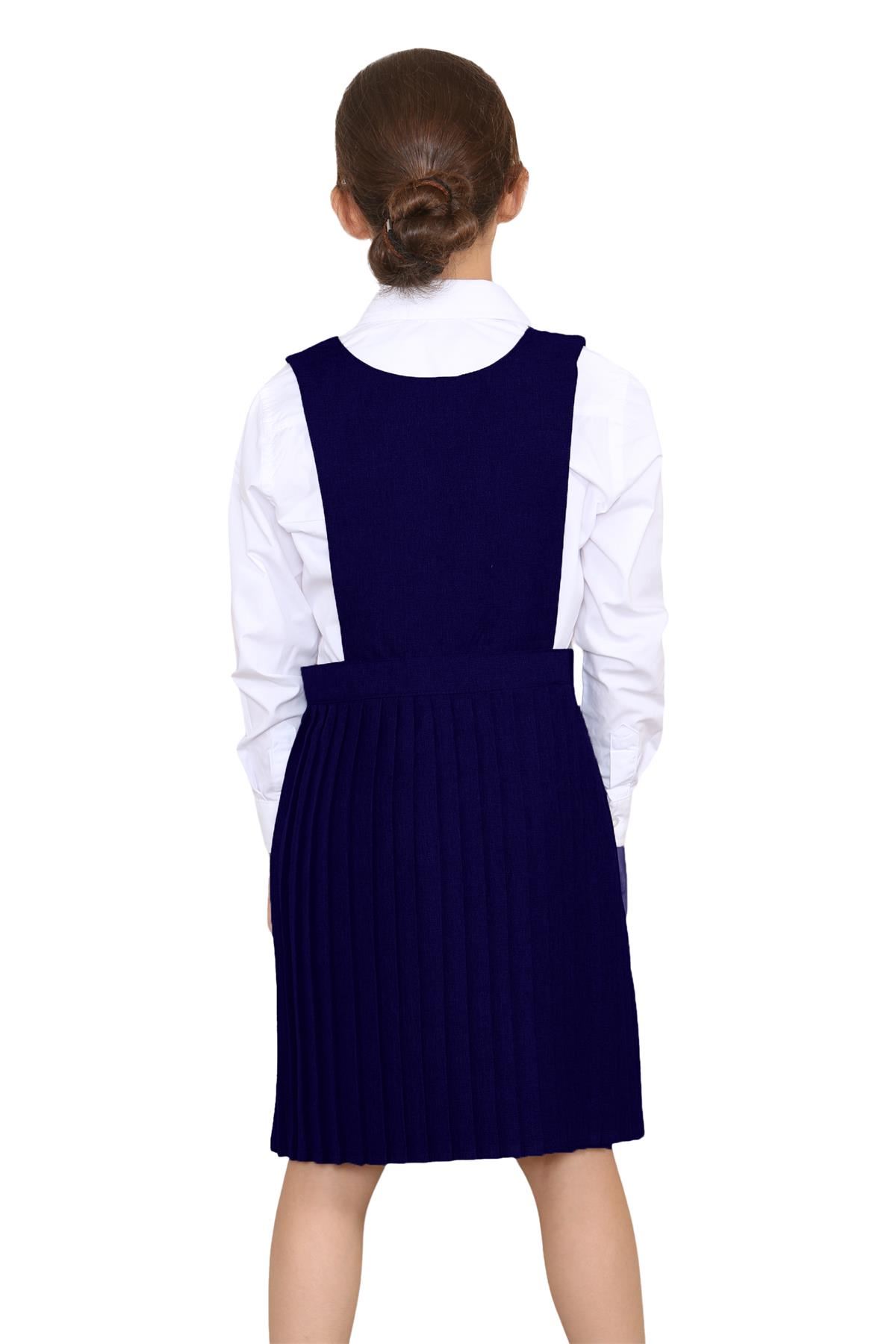 Niñas Babero Delantal Tartán Vestido Envolvente Cuchillo Plisado Uniforme Escolar Paquete de 2 - Imagen 19 de 64
