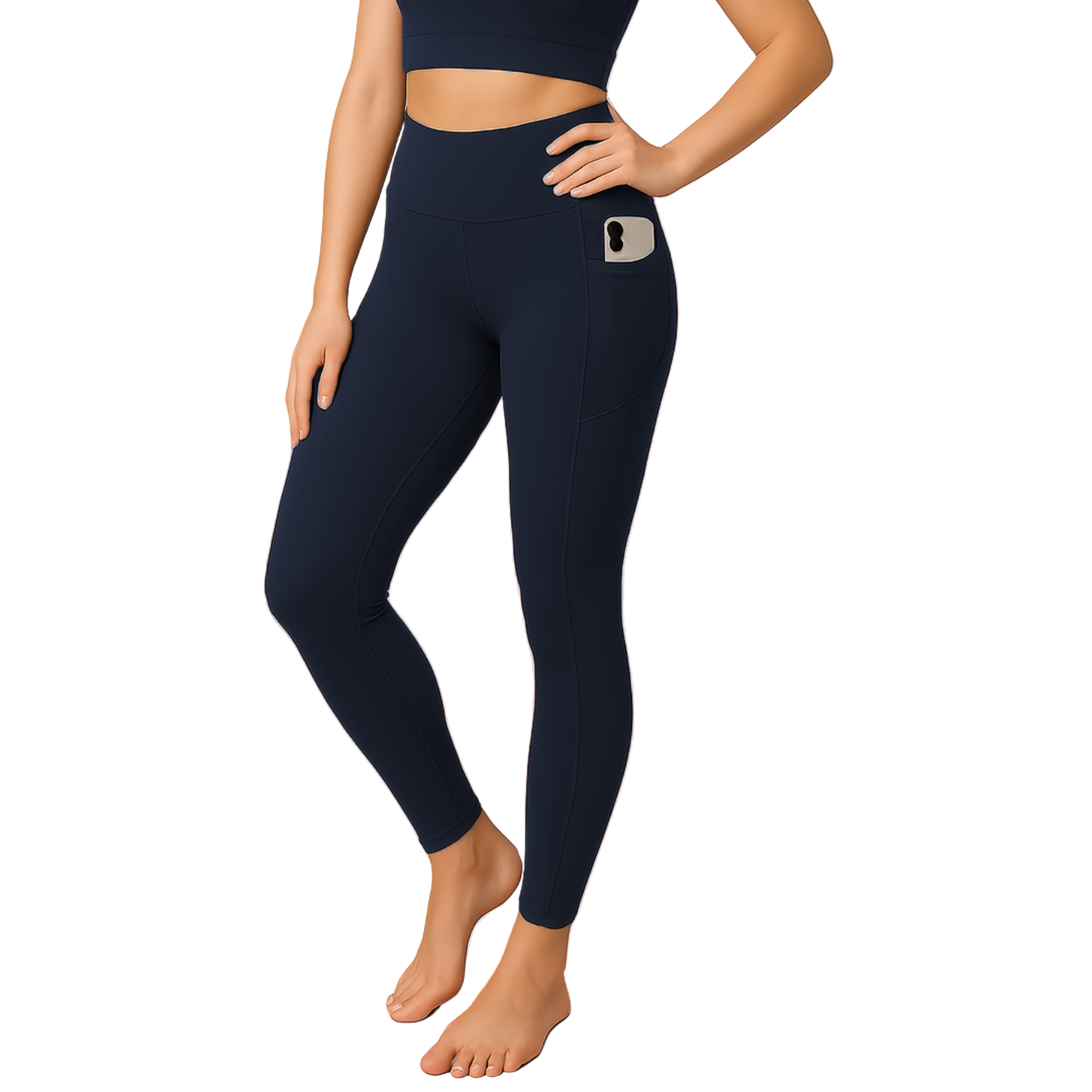 Womens Activewear Leggings High Waist Gym Yoga Workout Leggings With Pockets - Picture 30 of 50