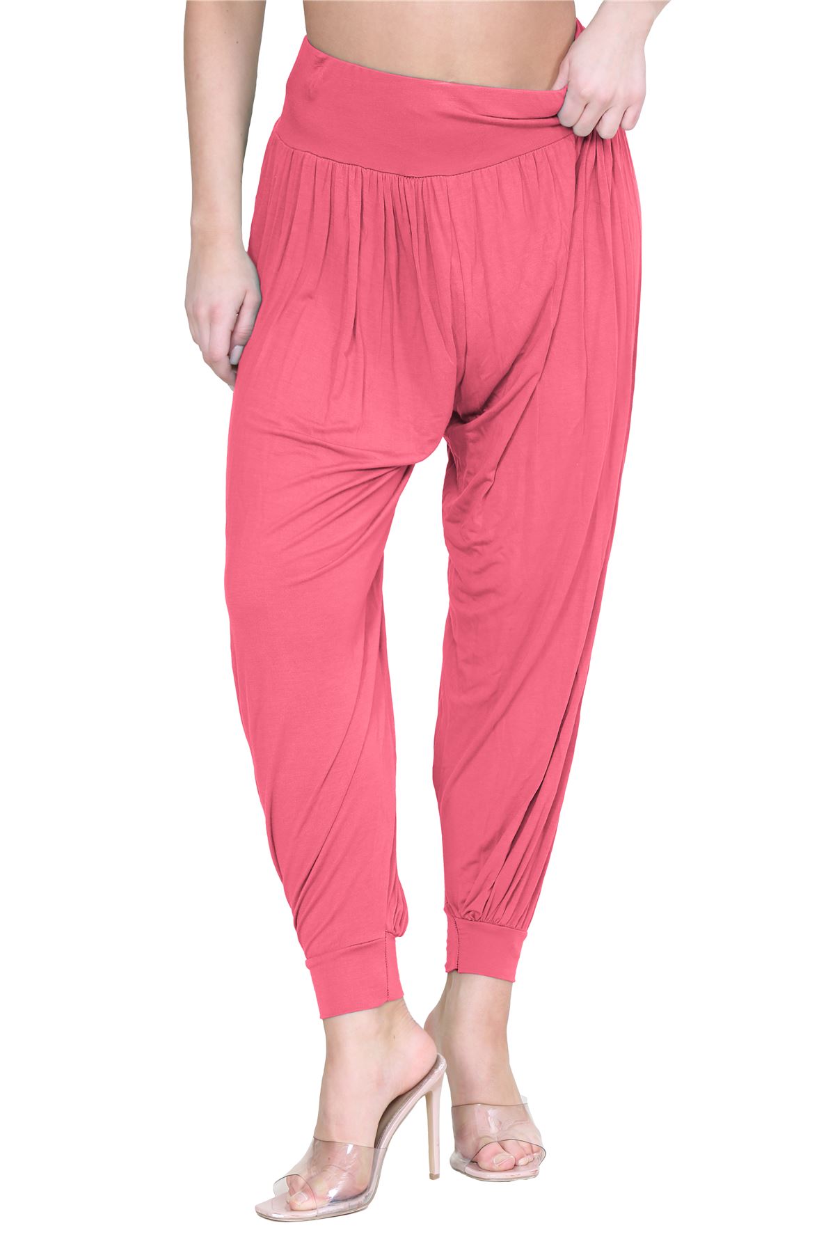 Womens Alibaba Harem Leggings Cuffed Bottoms Plain Hareem Trousers Baggy Pants - Picture 35 of 130