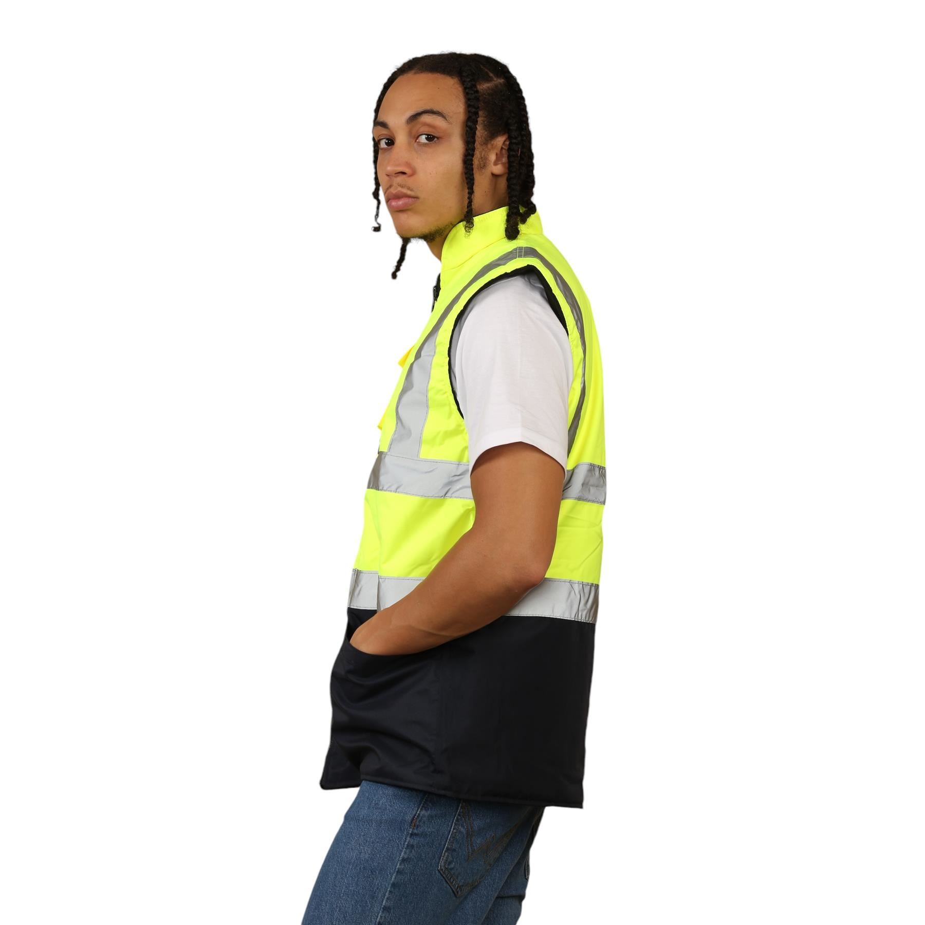 Chaleco reversible impermeable de alta visibilidad para hombre - Imagen 22 de 26