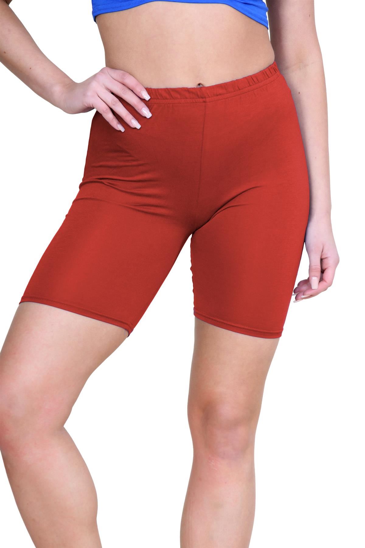 Pantalones Cortos de Ciclismo Lisos Para Mujer Baile Gimnasio Pantalones Cortos Elásticos Activos Paquete de 3 - Imagen 206 de 268