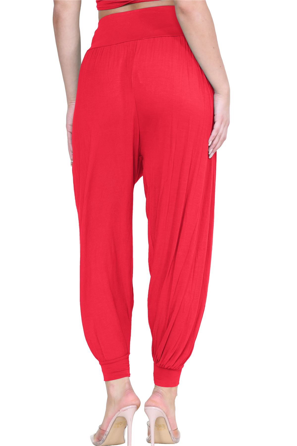 Womens Alibaba Harem Leggings Cuffed Bottoms Plain Hareem Trousers Baggy Pants - Picture 88 of 130