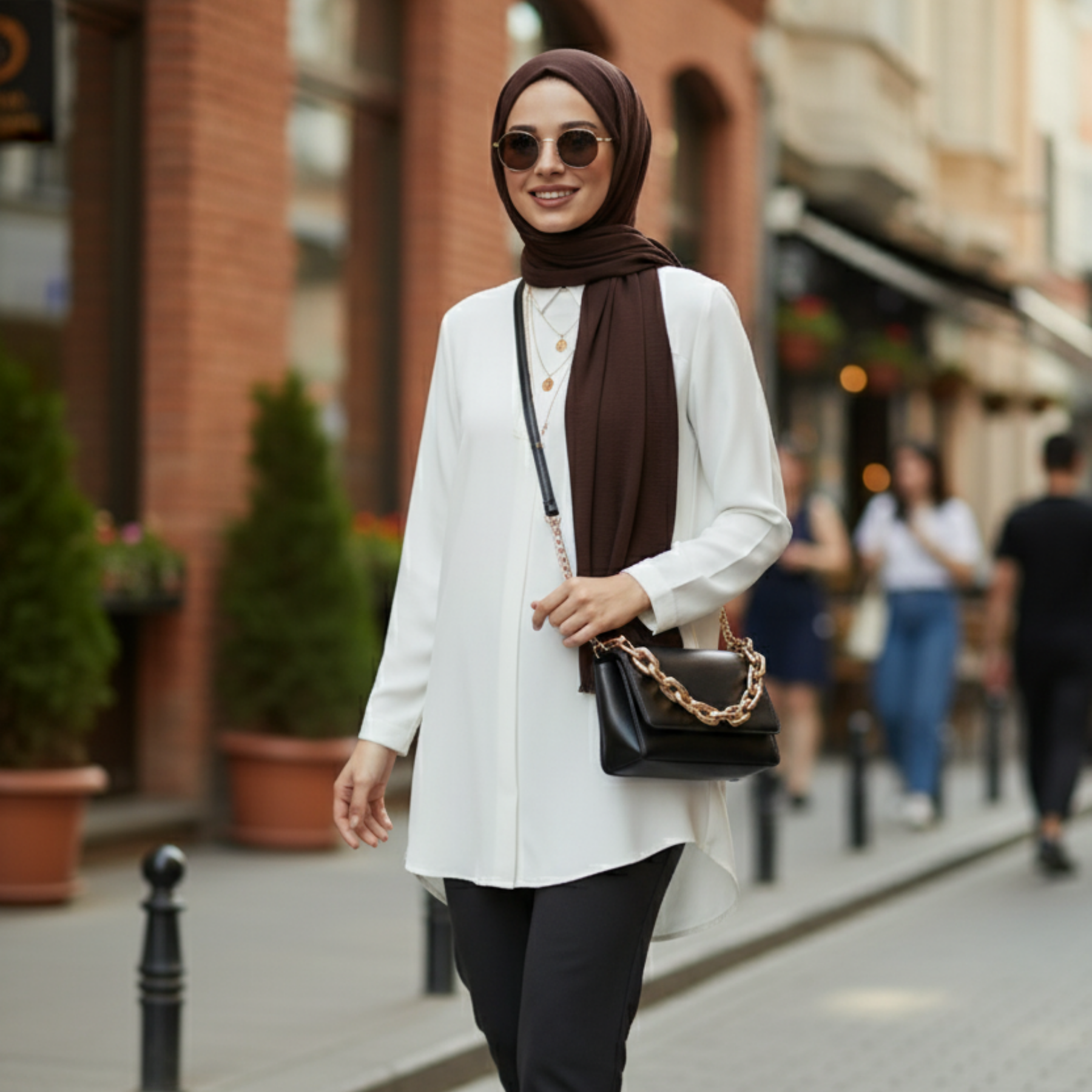 Baumwolle Modal Hijab Frauen Muslim Uni Schal Weich Halstuch Stola Islamisches Kopftuch - Bild 43 von 183