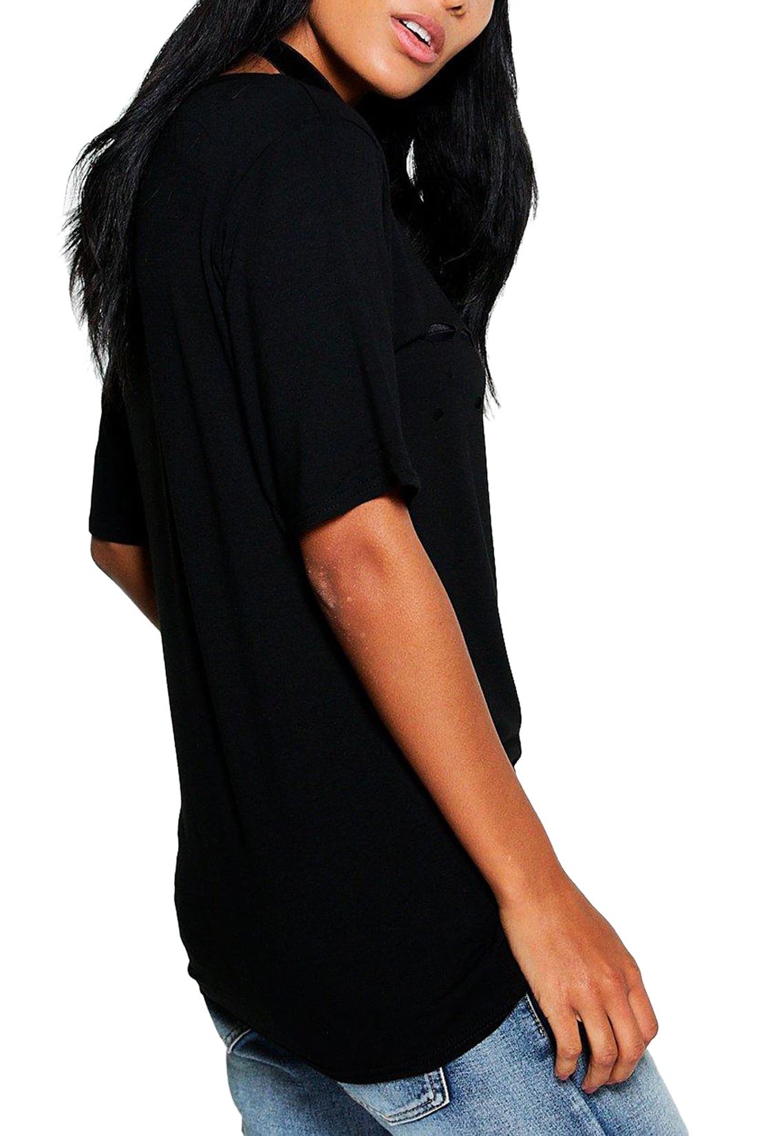 distressed hole shirt