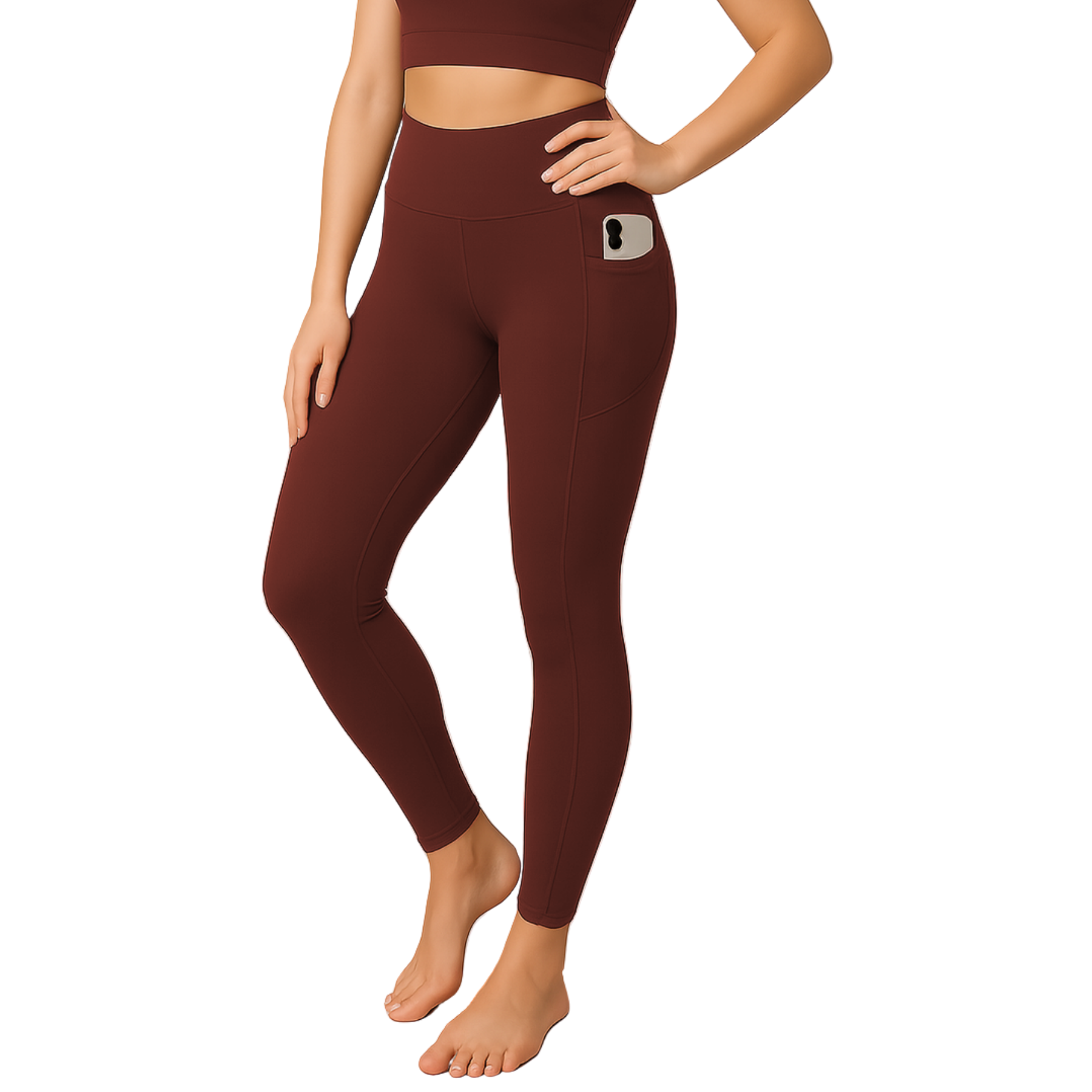 Womens Activewear Leggings High Waist Gym Yoga Workout Leggings With Pockets - Picture 9 of 50