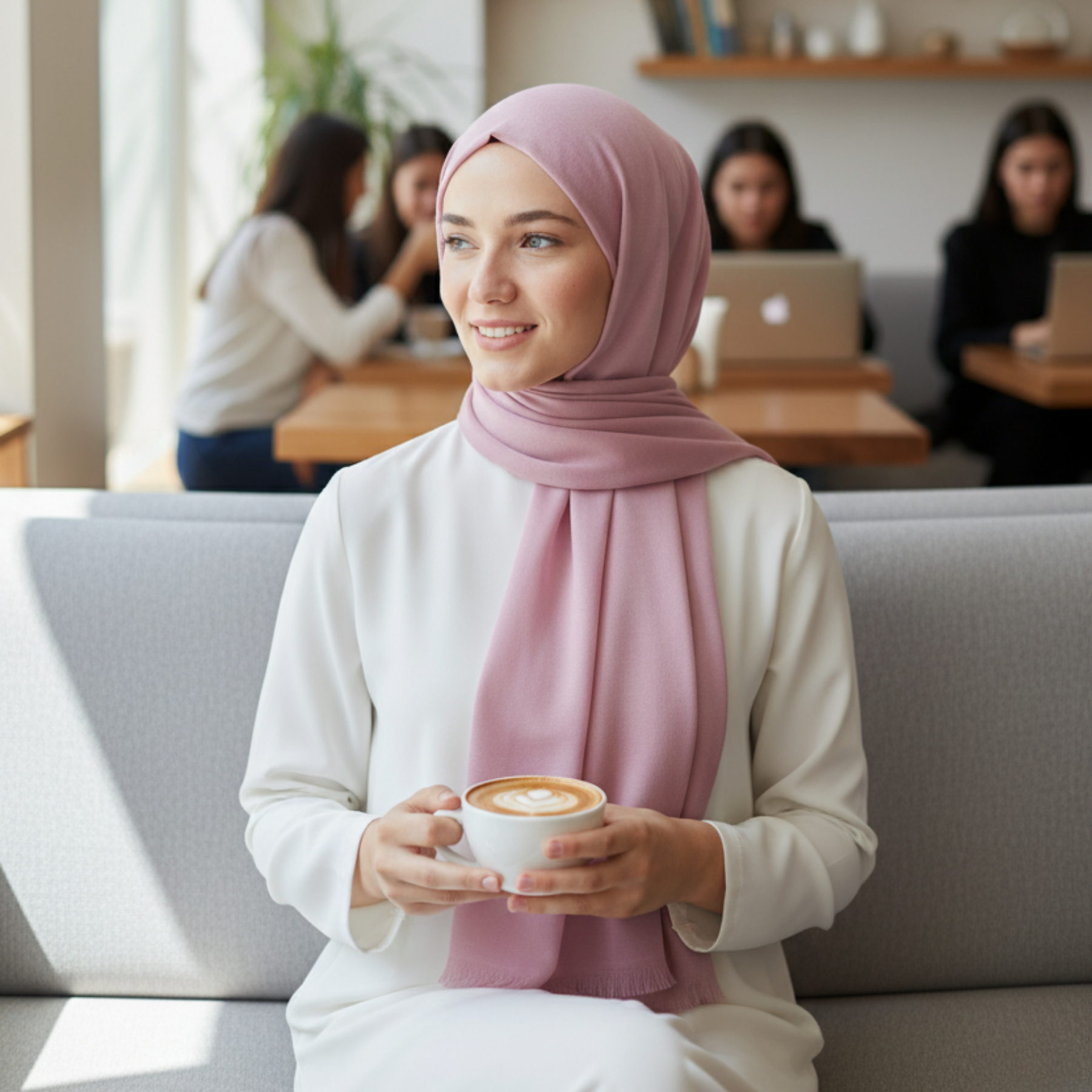 Baumwolle Modal Hijab Frauen Muslim Uni Schal Weich Halstuch Stola Islamisches Kopftuch - Bild 148 von 183