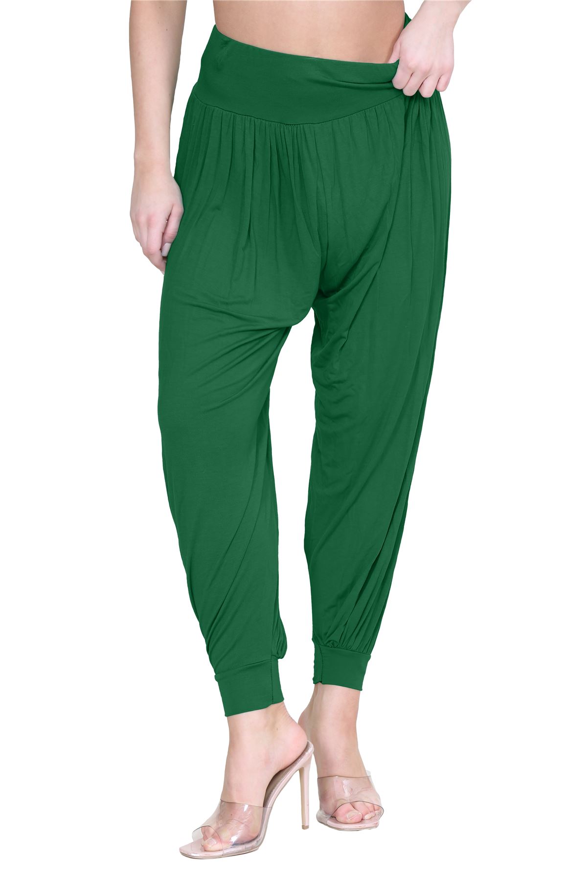 Womens Alibaba Harem Leggings Cuffed Bottoms Plain Hareem Trousers Baggy Pants - Picture 14 of 130