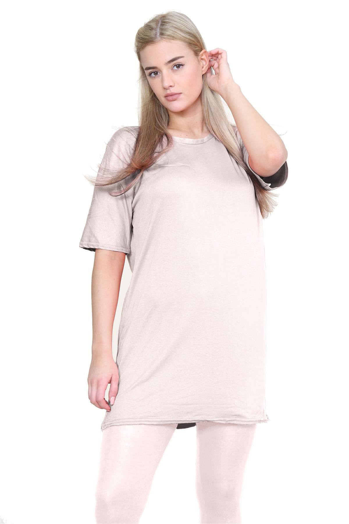 Damas Longline Suelto Camiseta Leggings Gimnasio Chándal Conjunto Coord 2 Piezas Ropa de Salón - Imagen 87 de 155