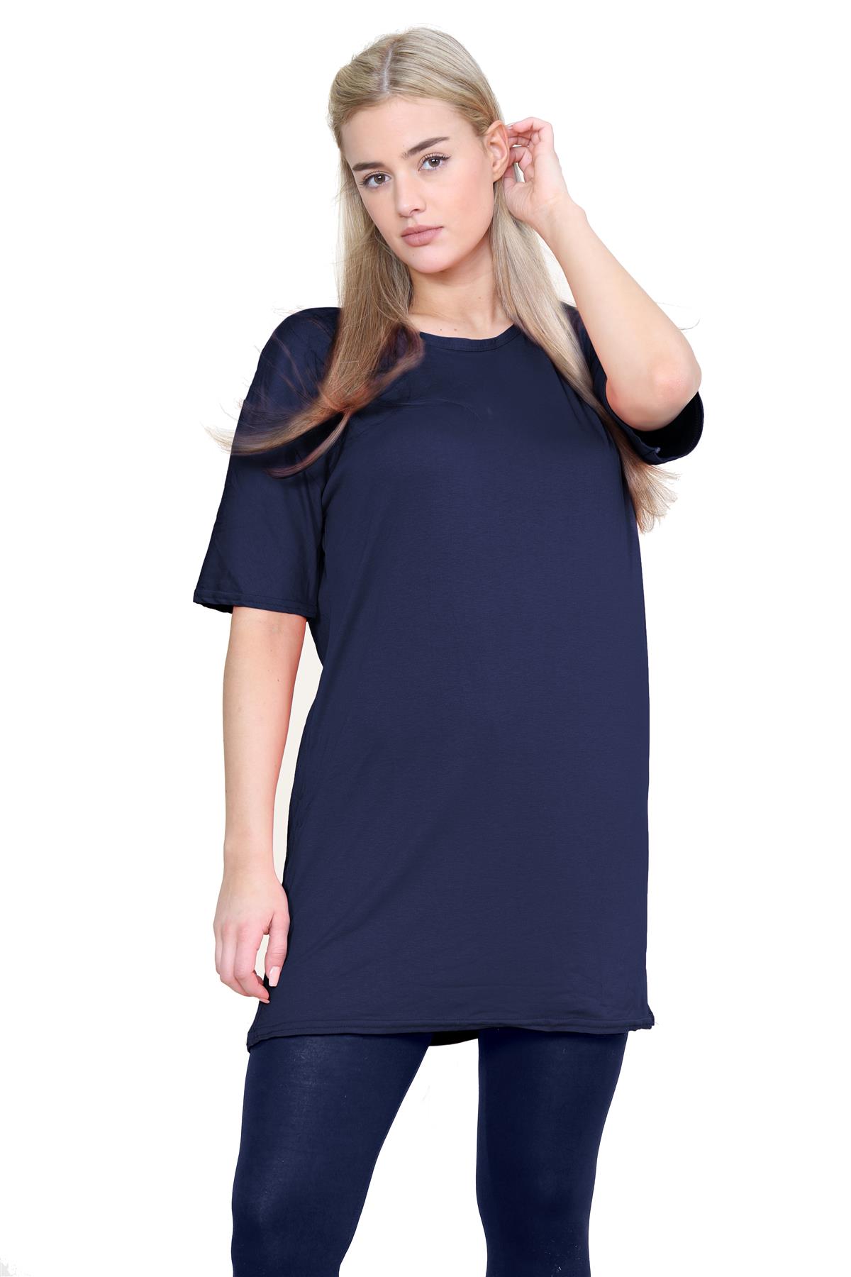 Damas Longline Suelto Camiseta Leggings Gimnasio Chándal Conjunto Coord 2 Piezas Ropa de Salón - Imagen 80 de 155