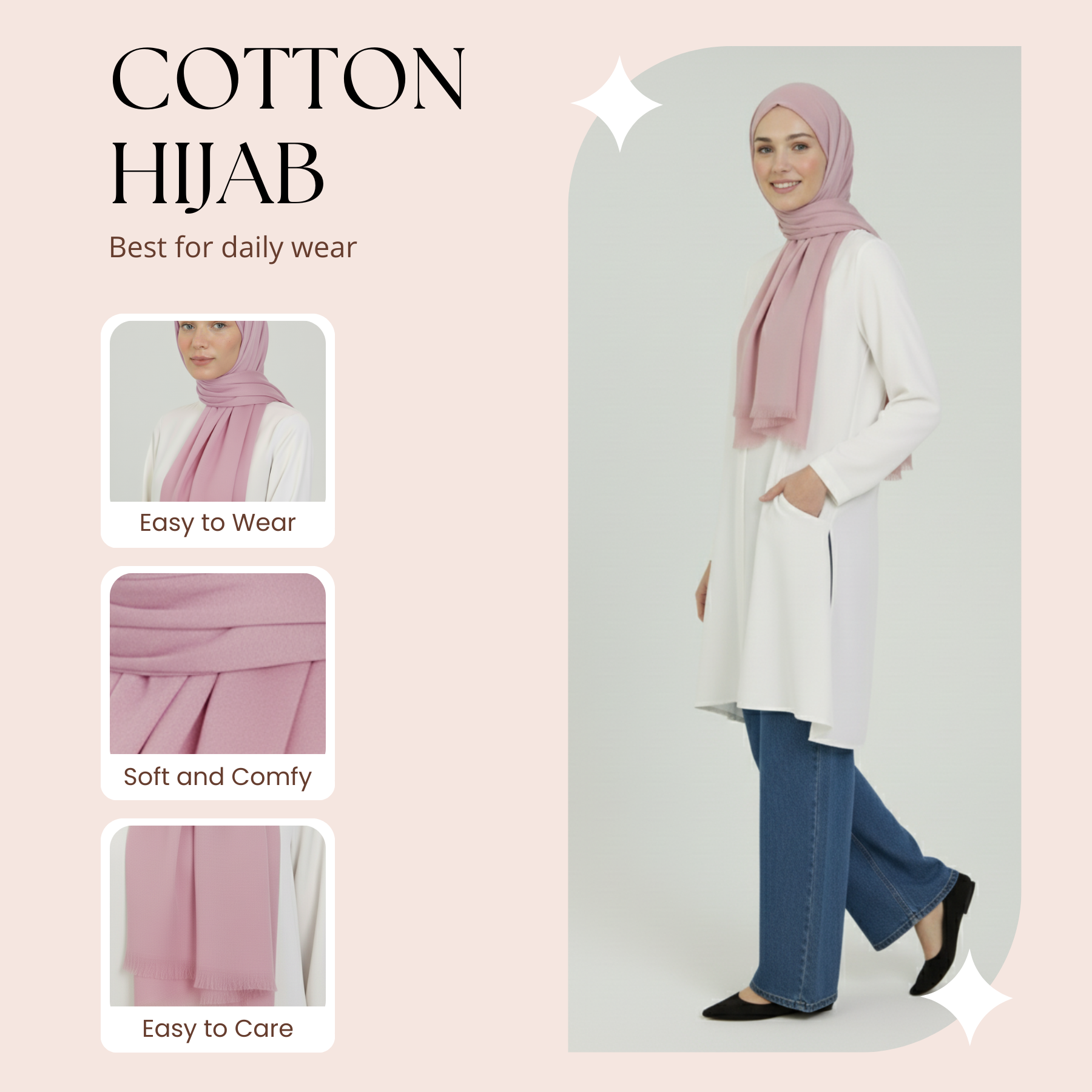 Baumwolle Modal Hijab Frauen Muslim Uni Schal Weich Halstuch Stola Islamisches Kopftuch - Bild 146 von 183