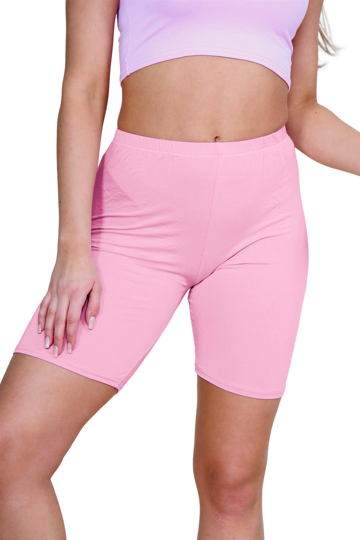 Pantalones Cortos de Ciclismo Lisos Para Mujer Baile Gimnasio Pantalones Cortos Elásticos Activos Paquete de 3 - Imagen 190 de 268