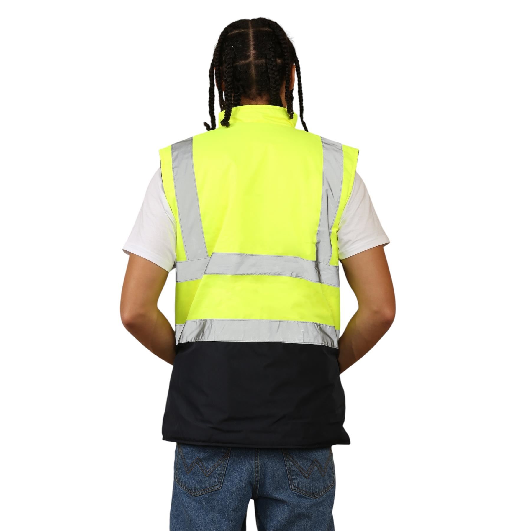 Chaleco reversible impermeable de alta visibilidad para hombre - Imagen 23 de 26