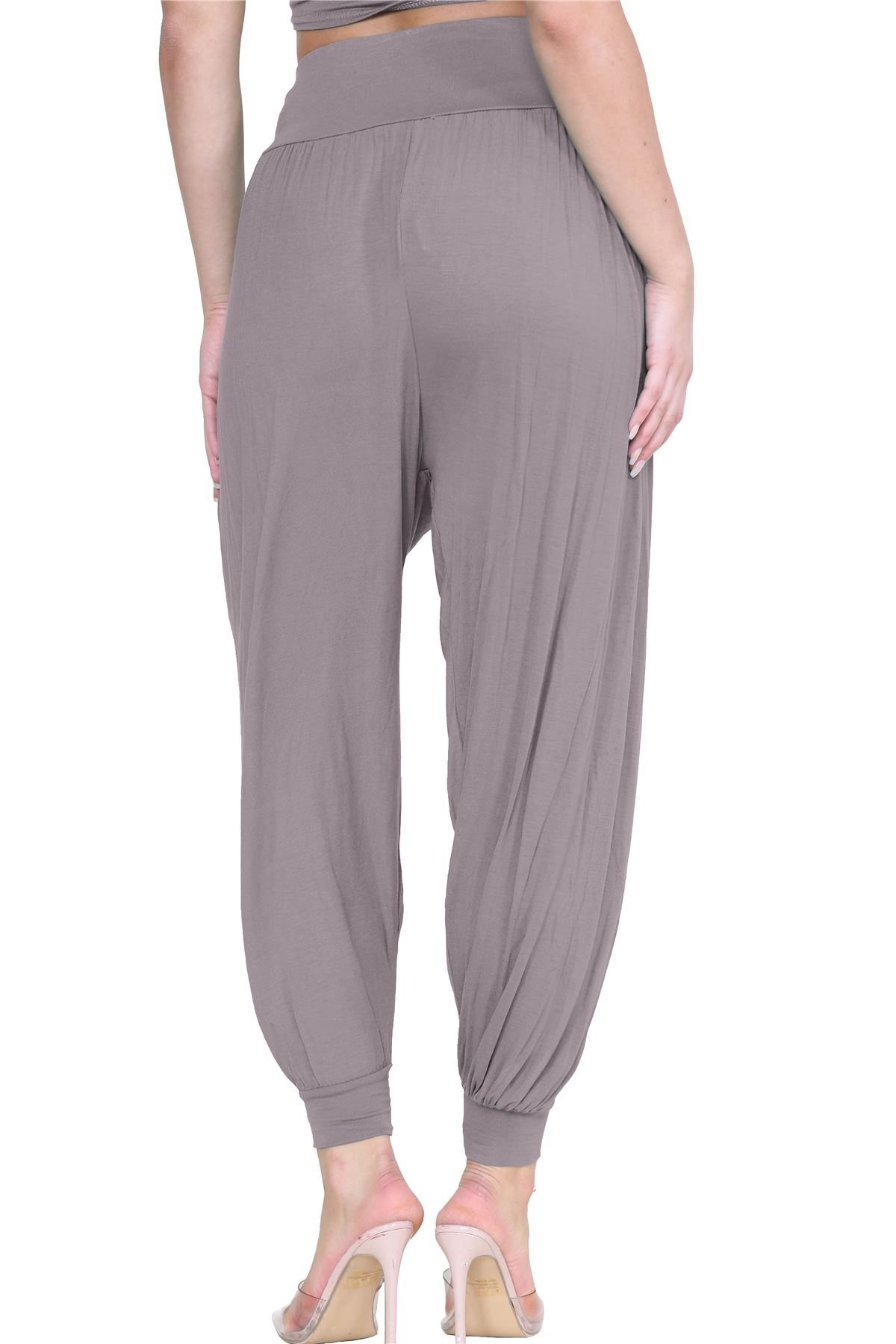 Womens Alibaba Harem Leggings Cuffed Bottoms Plain Hareem Trousers Baggy Pants - Picture 65 of 130