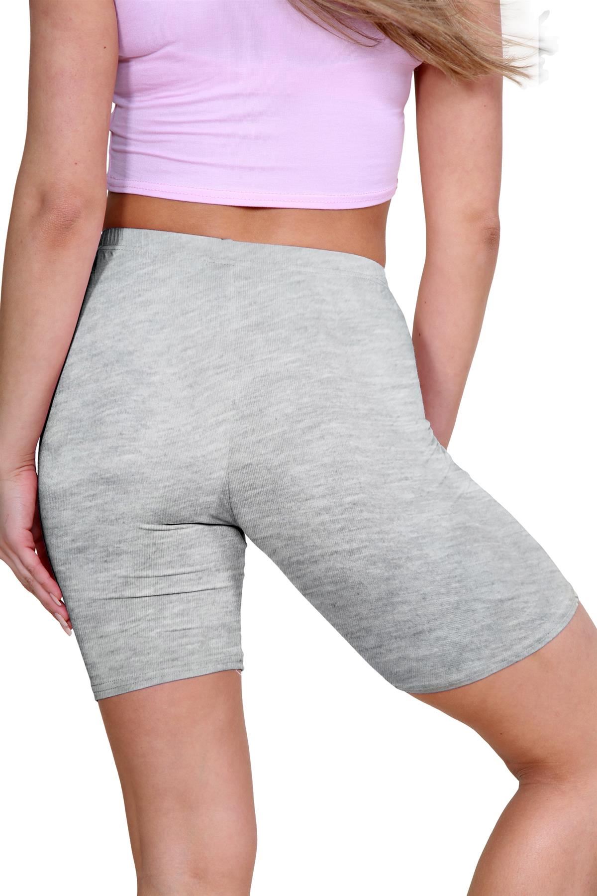 Pantalones Cortos de Ciclismo Lisos Para Mujer Baile Gimnasio Pantalones Cortos Elásticos Activos Paquete de 3 - Imagen 76 de 268