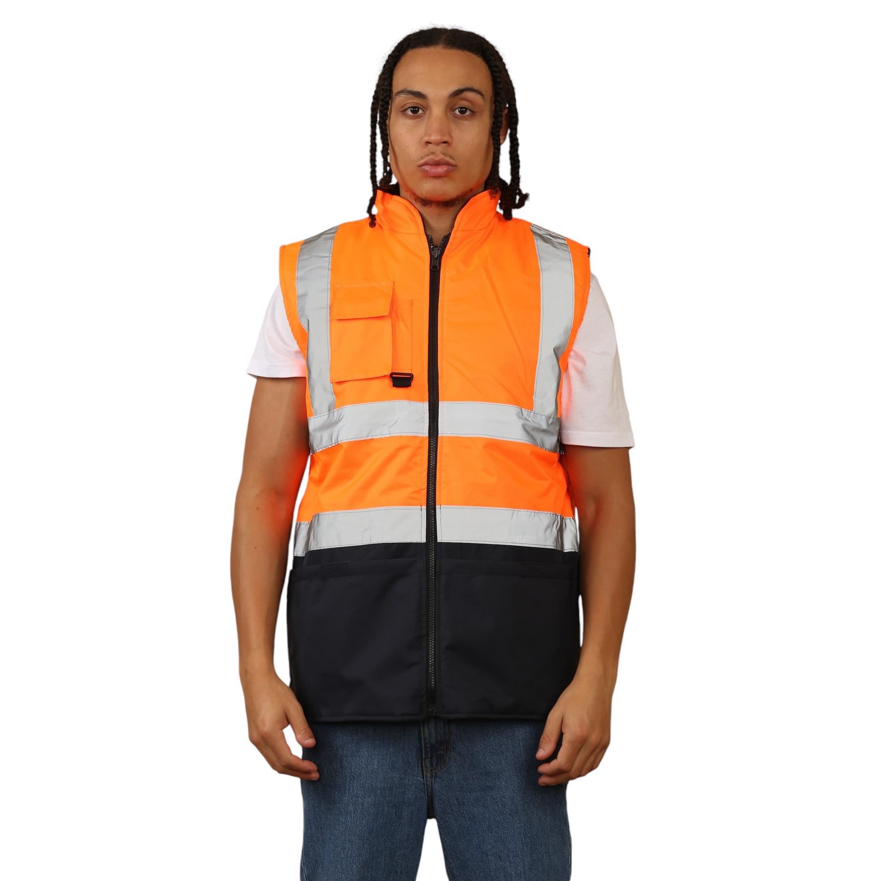 Chaleco reversible impermeable de alta visibilidad para hombre - Imagen 14 de 26