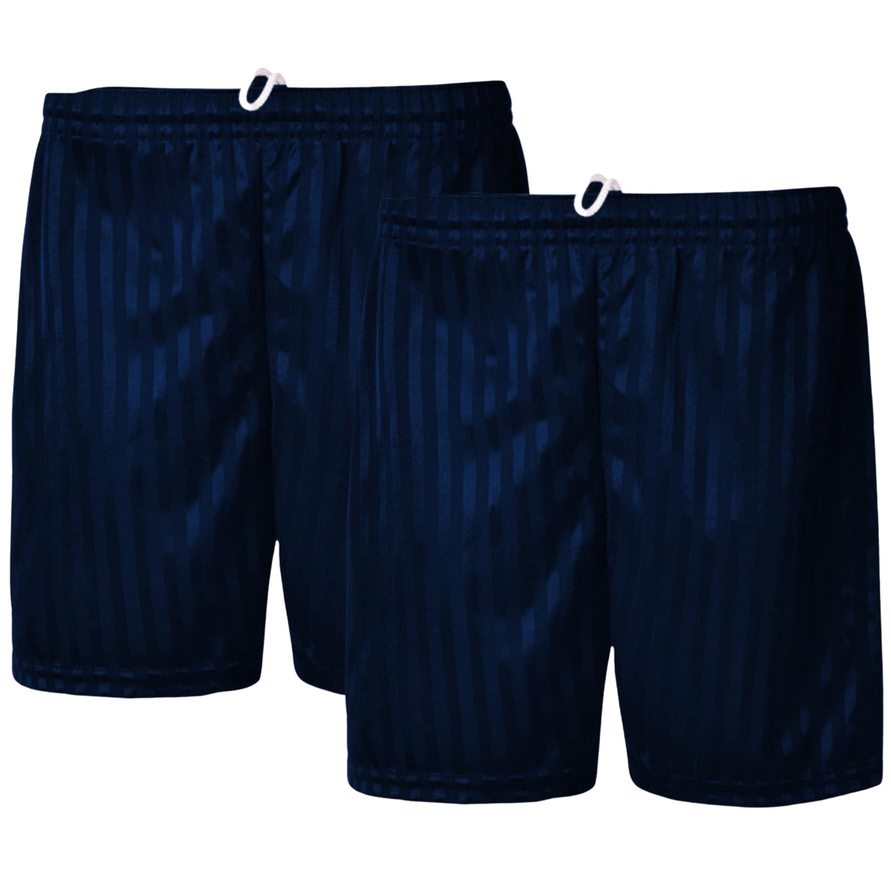 Niños Niñas PE Escuela Pantalones Cortos Uniforme Sombra Rayas Gimnasio Deportes Fútbol Paquete de 2 - Imagen 14 de 37