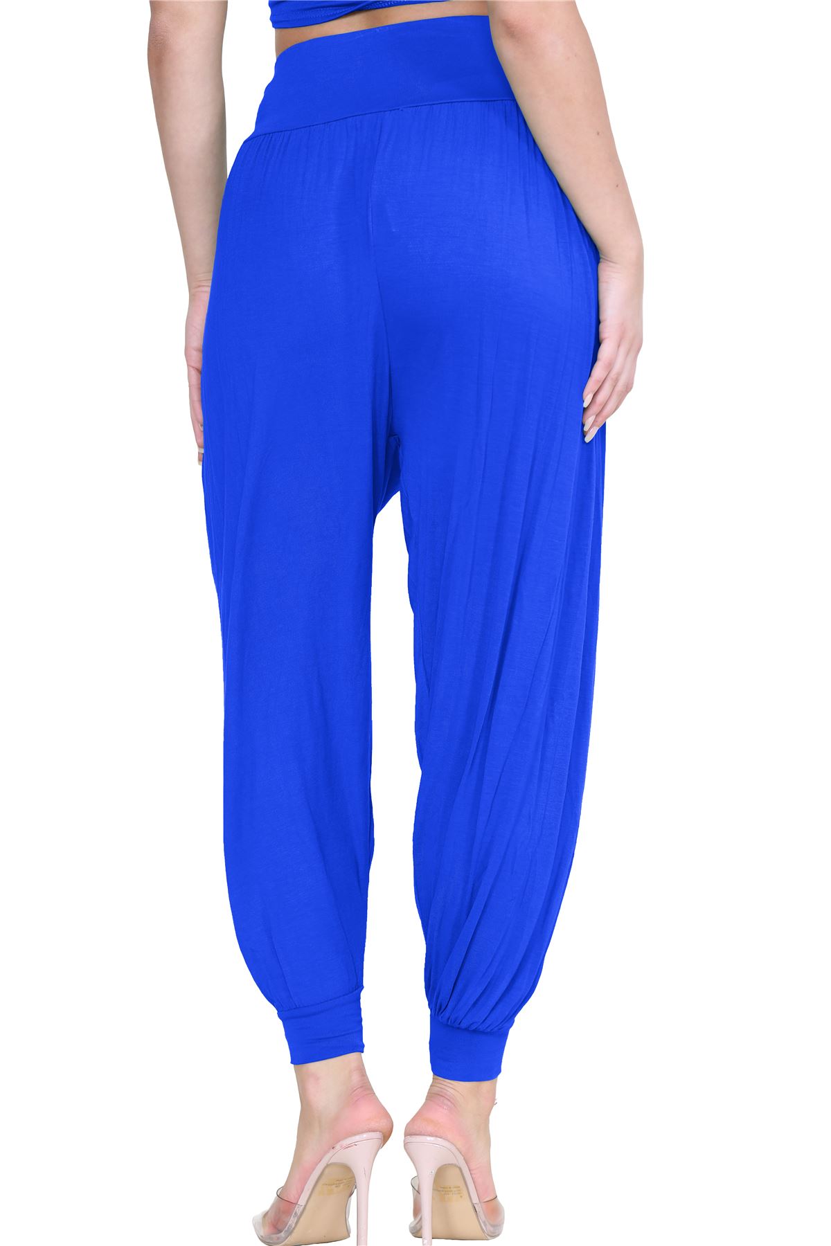 Womens Alibaba Harem Leggings Cuffed Bottoms Plain Hareem Trousers Baggy Pants - Picture 95 of 130