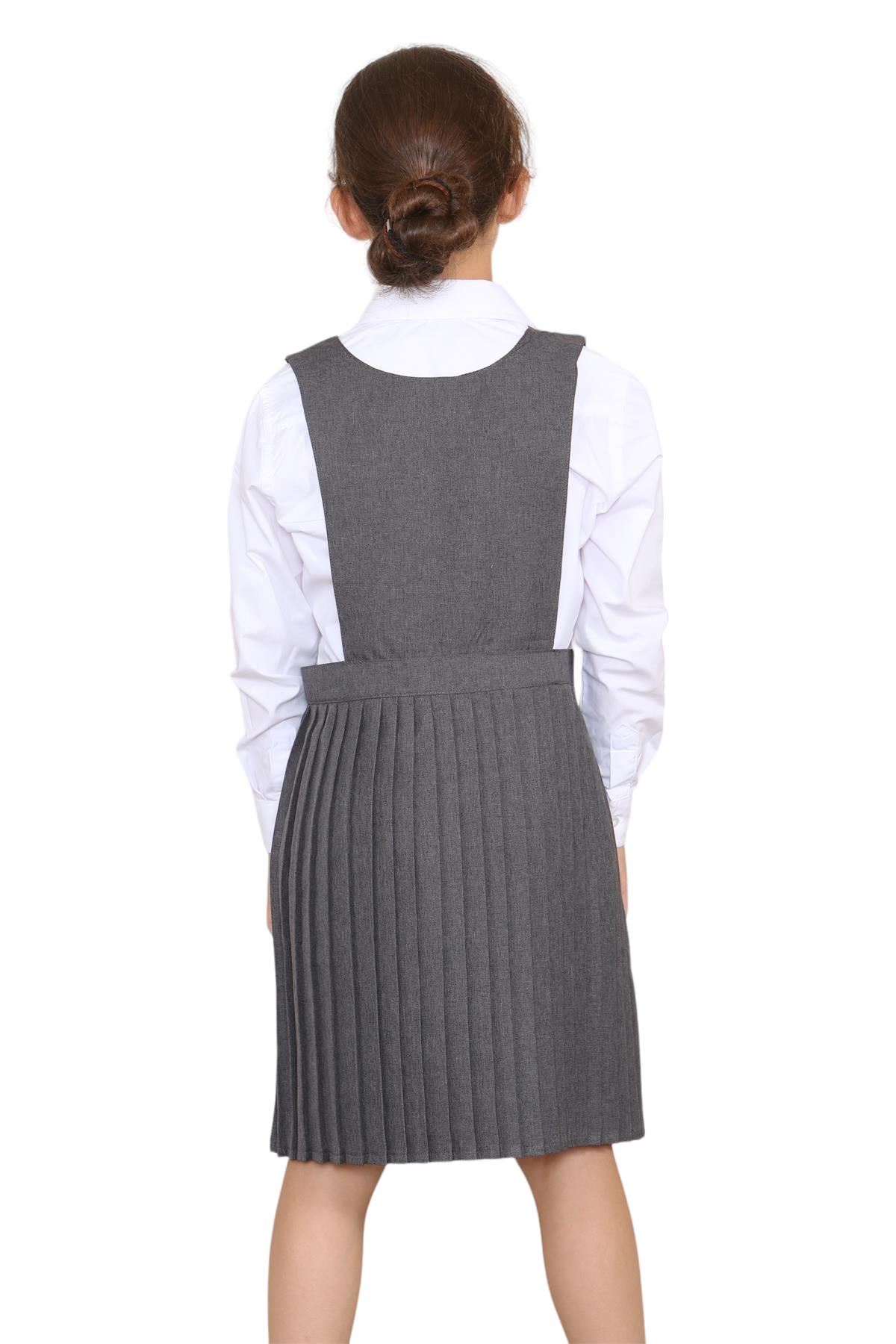 Niñas Babero Delantal Tartán Vestido Envolvente Cuchillo Plisado Uniforme Escolar Paquete de 2 - Imagen 12 de 64
