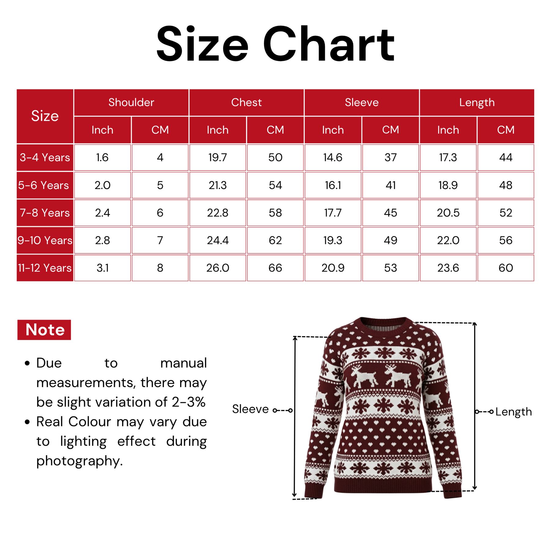 Kids Christmas Jumper Girls Boy Reindeer Sweater Children Novelty Xmas Sweater - Picture 74 of 97