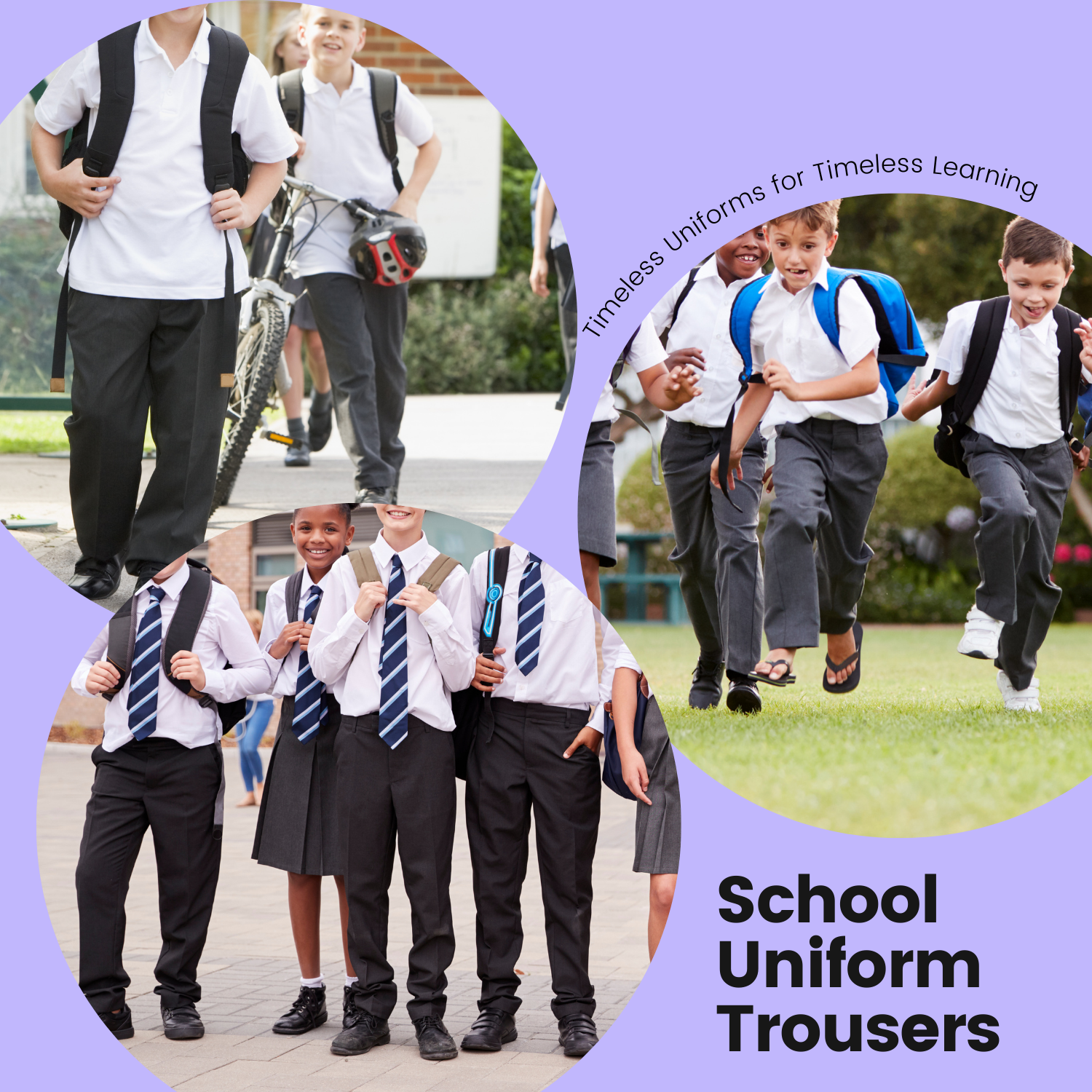 Senior Jungen Schulhose flache vordere Taillenversteller Teflon formelle Uniformhose - Bild 15 von 15