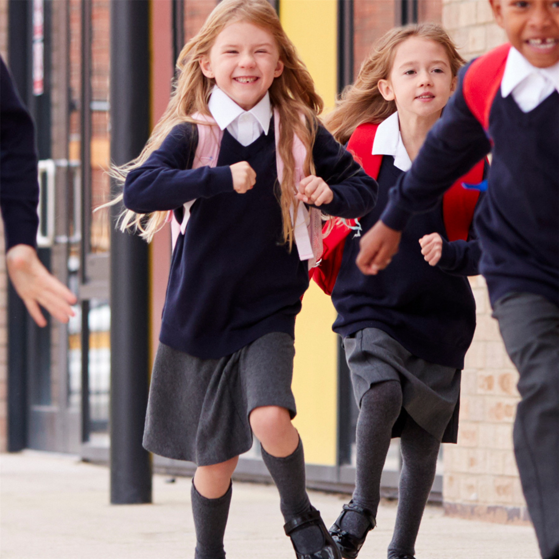 Girls Lycra School Skirt Heart Attachment Front Pocket Elasticated Back Uniform - Picture 28 of 29