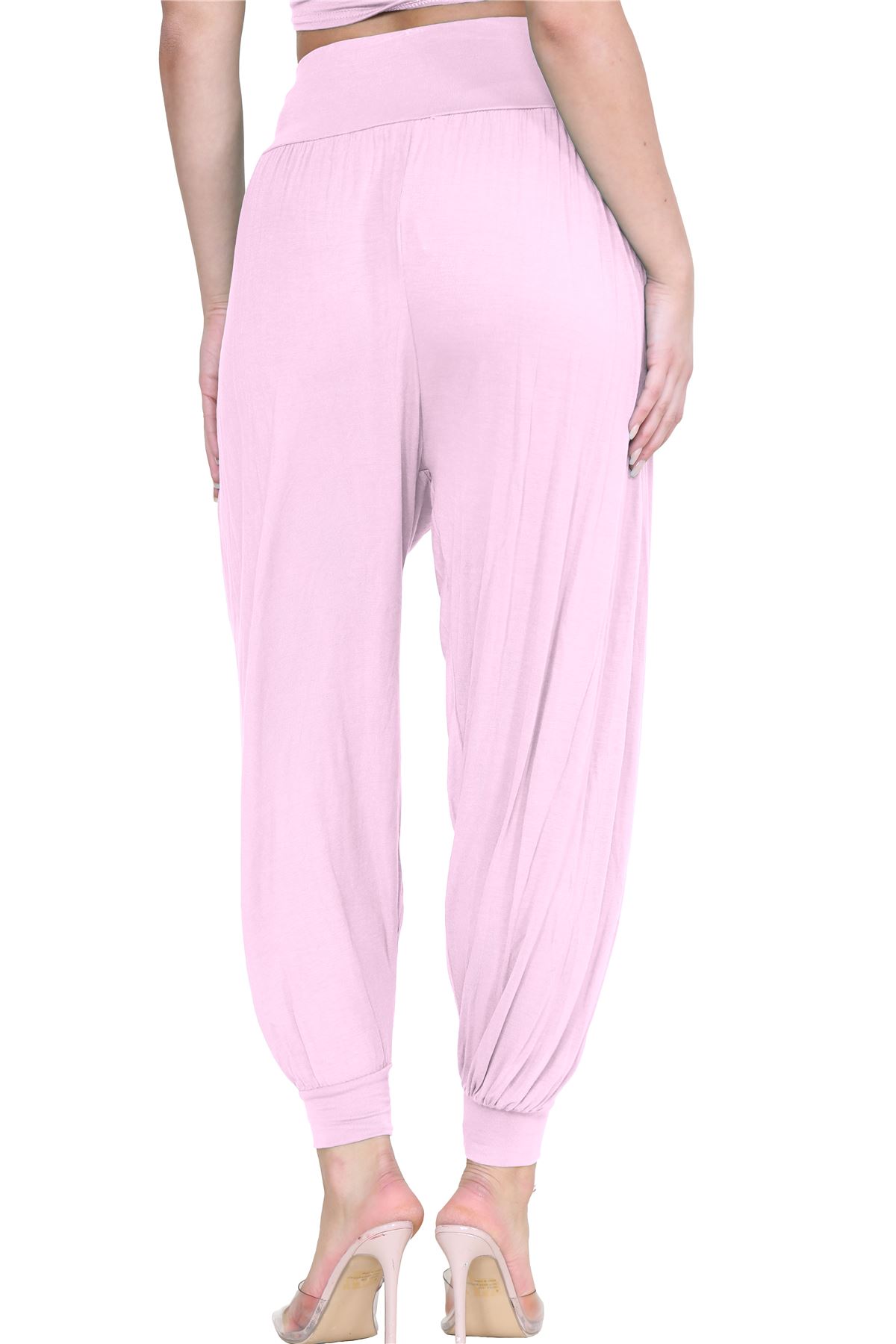 Womens Alibaba Harem Leggings Cuffed Bottoms Plain Hareem Trousers Baggy Pants - Picture 5 of 130