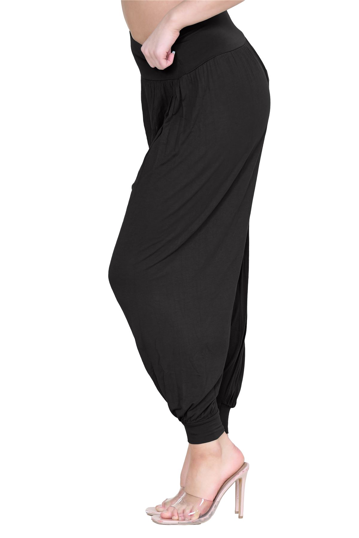 Womens Alibaba Harem Leggings Cuffed Bottoms Plain Hareem Trousers Baggy Pants - Picture 10 of 130