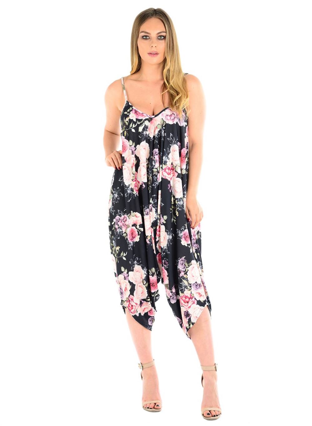 Nouveau Femme Imprimé Floral Cami À Lanières Harem Cami Floral Drapé Lagenlook Baggy ange combinaison 5b9bca Nouveau Femme Imprimé Floral Cami À Lanières Harem Cami Floral Drapé Lagenlook Baggy ange combinaison 5b9bca