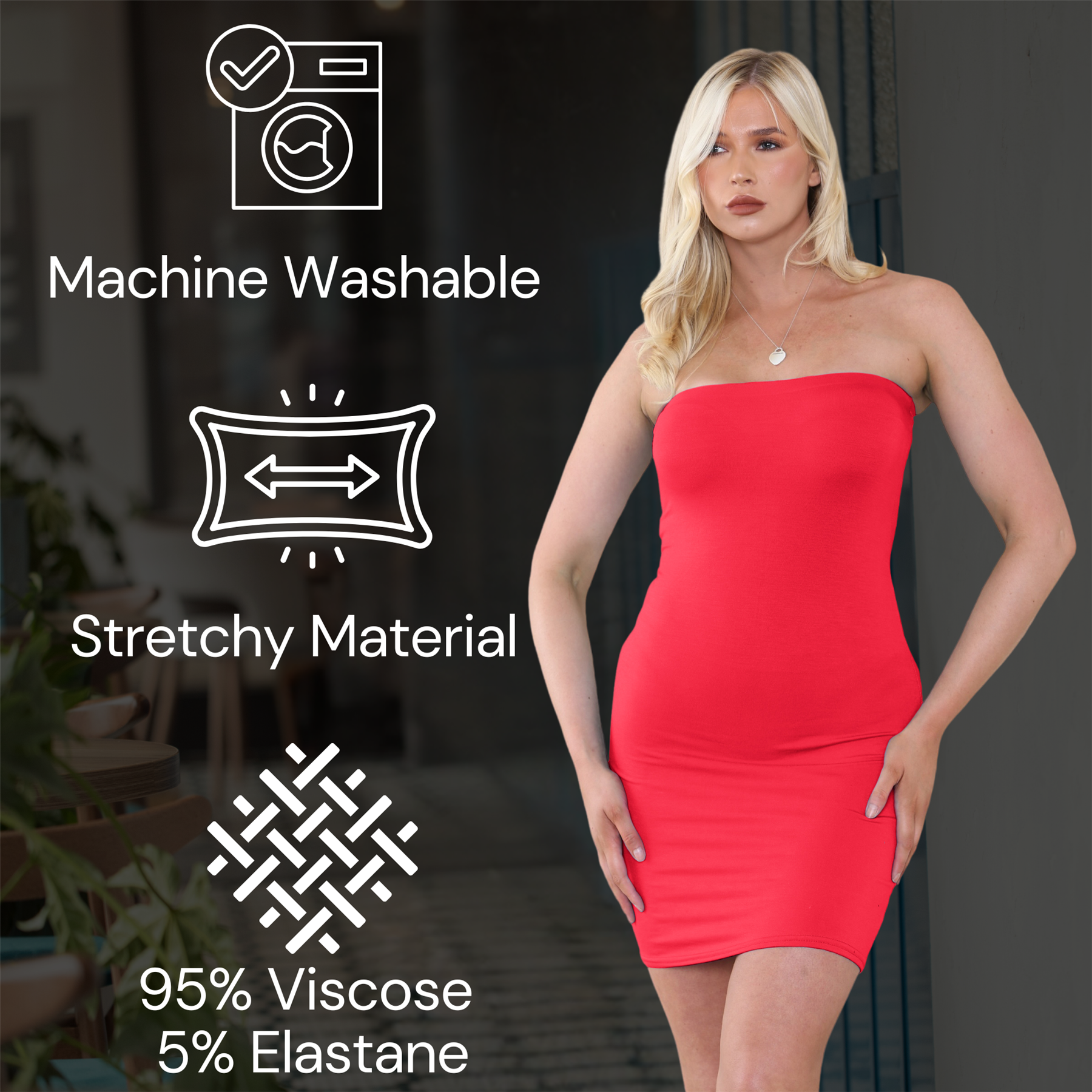 Mujer Vestido ceñido al cuerpo Bandeau Sin mangas Liso BoobTube Elastizado Fiesta Mini Vestido - Imagen 107 de 140