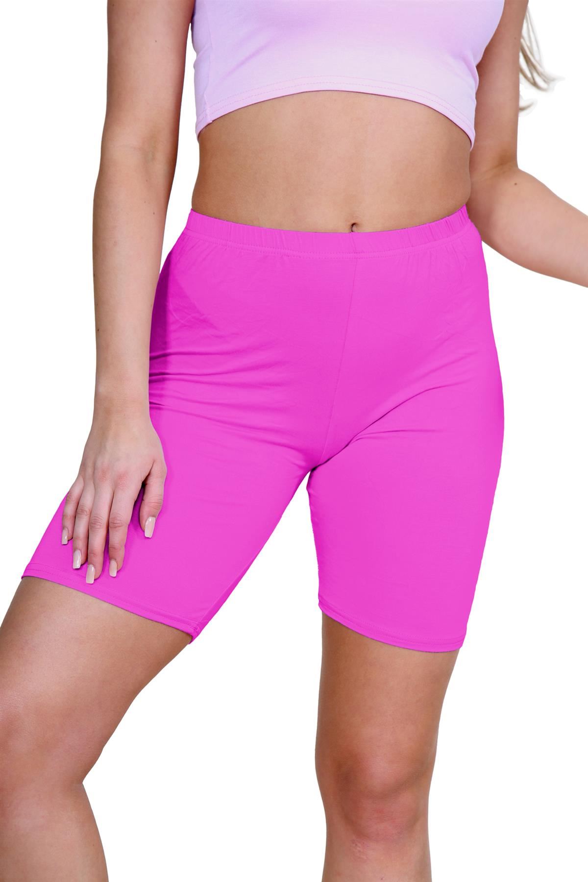 Pantalones Cortos de Ciclismo Lisos Para Mujer Baile Gimnasio Pantalones Cortos Elásticos Activos Paquete de 3 - Imagen 152 de 268