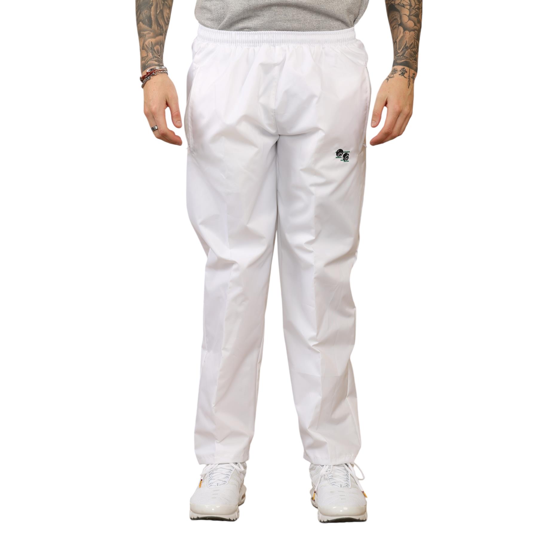 Pantalón de Bowling Unisex Chaqueta Blanco Césped Cuencos Forrado de Vellón Impermeable A Prueba de Viento - Imagen 9 de 22