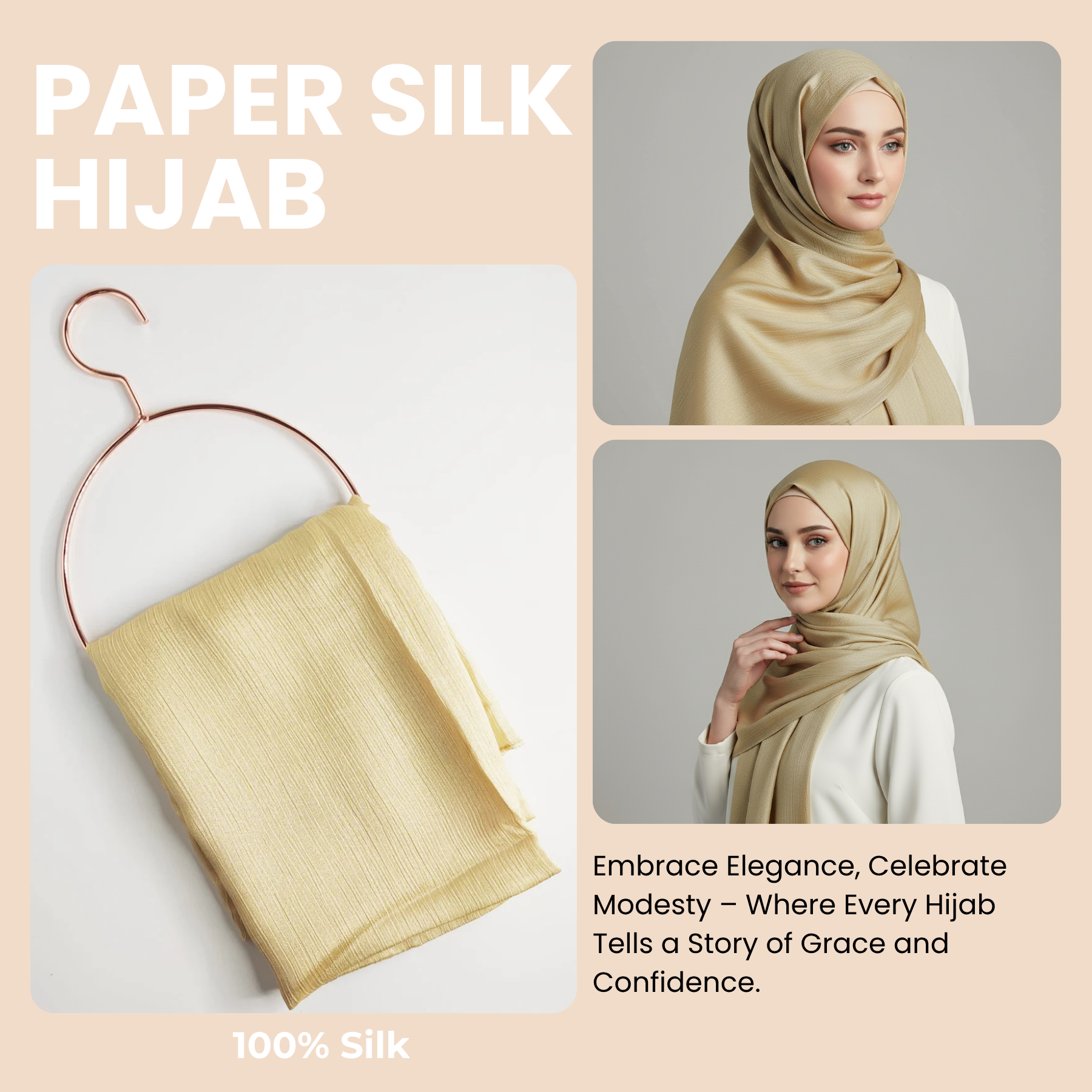 Womens Paper Silk Hijab Satin Silk Head Scarf Long Muslim Head Cover Wrap Shawl - Picture 46 of 99