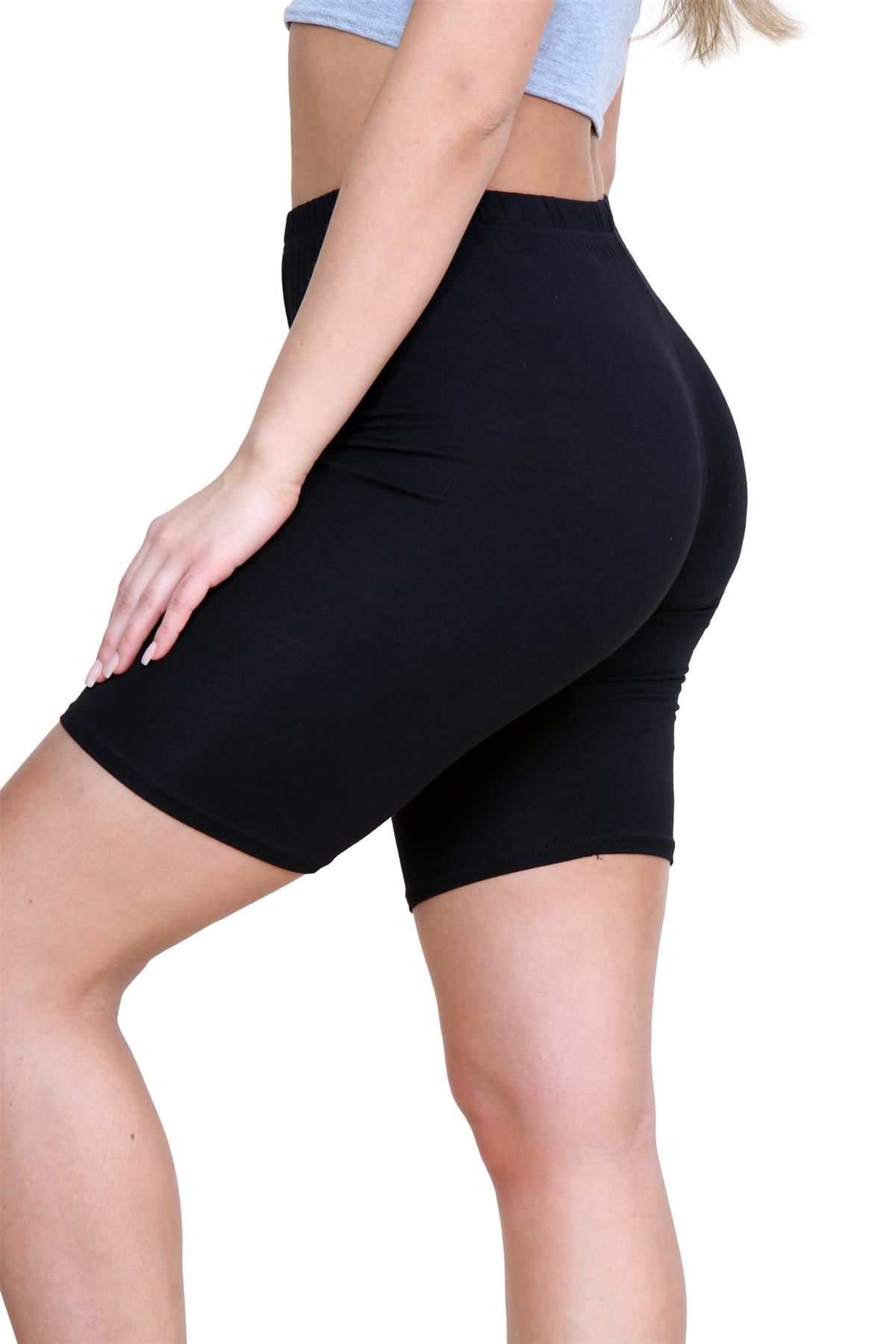 Pantalones Cortos de Ciclismo Lisos Para Mujer Baile Gimnasio Pantalones Cortos Elásticos Activos Paquete de 3 - Imagen 12 de 268