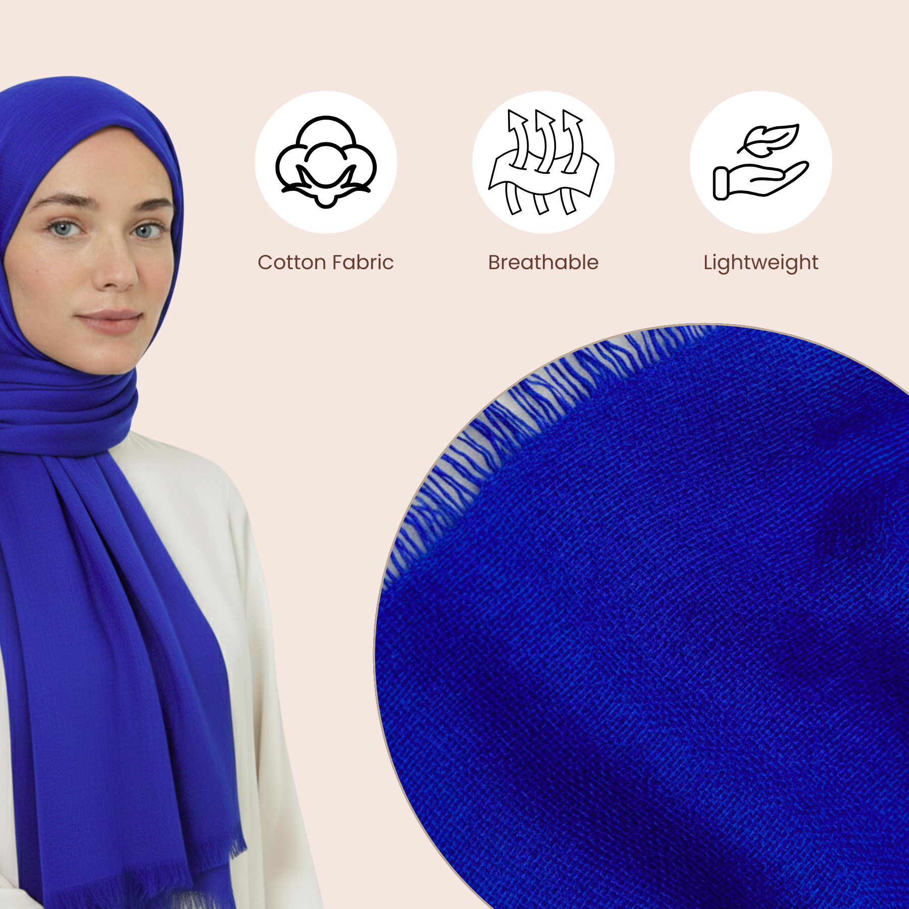 Baumwolle Modal Hijab Frauen Muslim Uni Schal Weich Halstuch Stola Islamisches Kopftuch - Bild 154 von 183